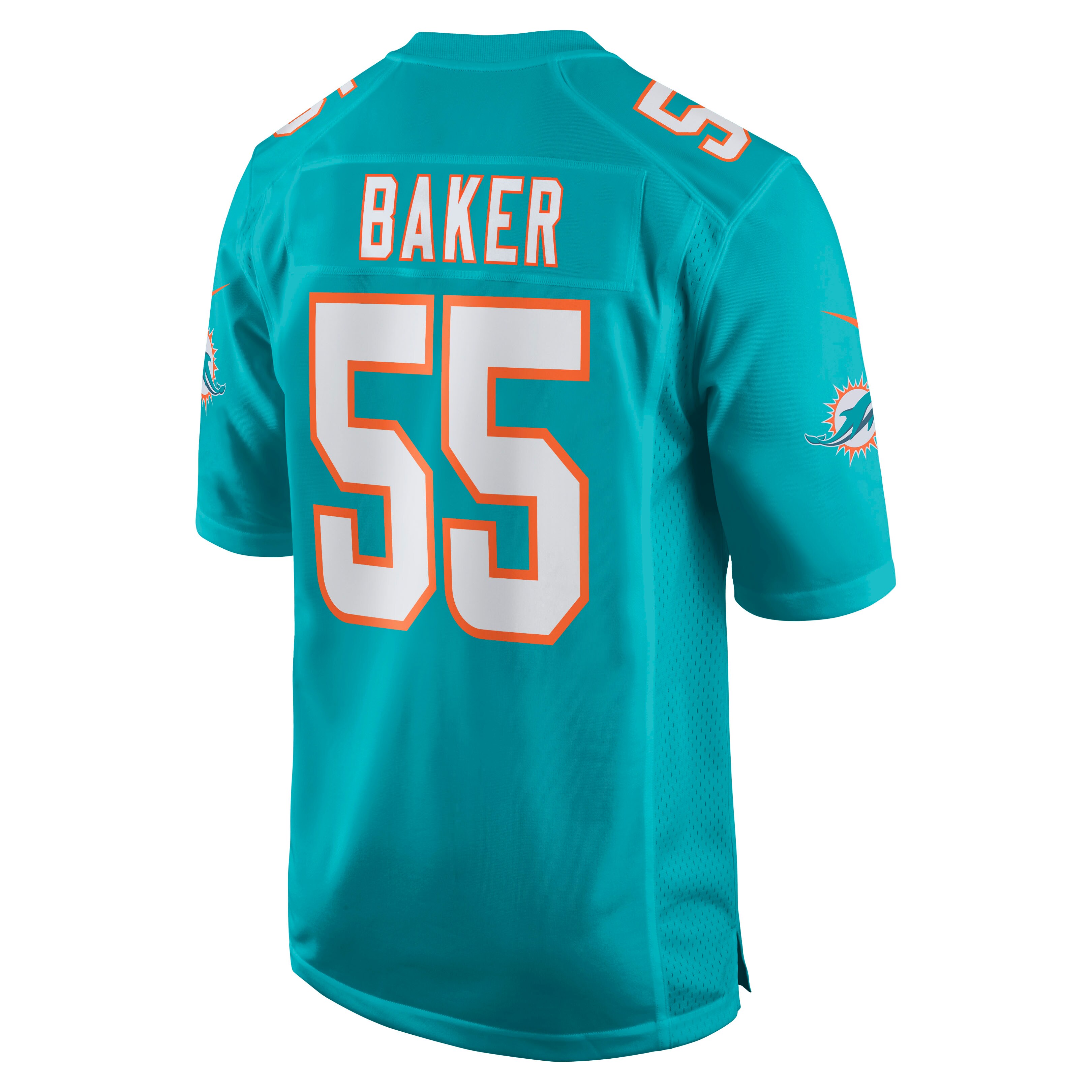 Jerome Baker Miami DolphinsGame Jersey - Aqua