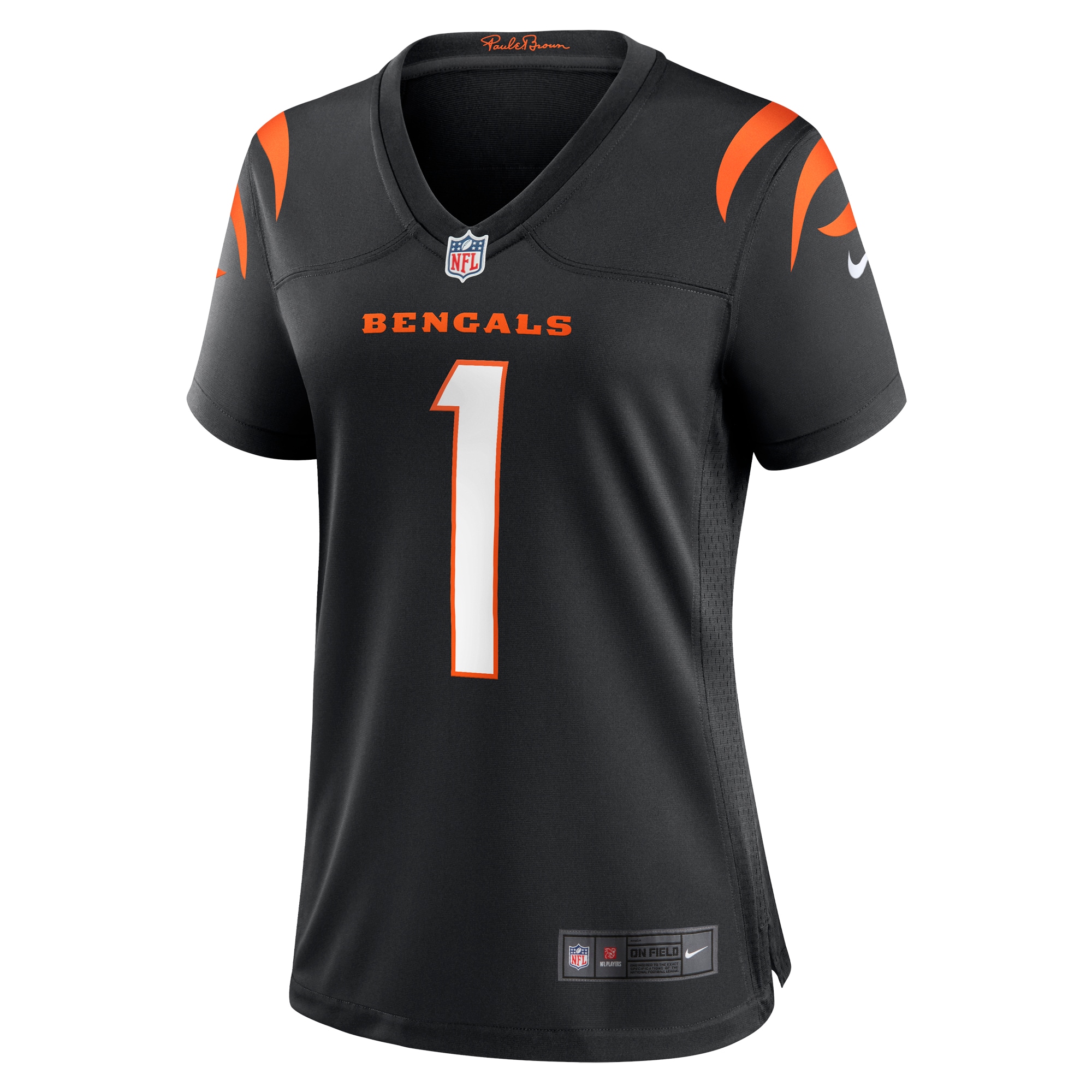 Number 1 Mom Cincinnati Bengals Women's Game Jersey - Black
