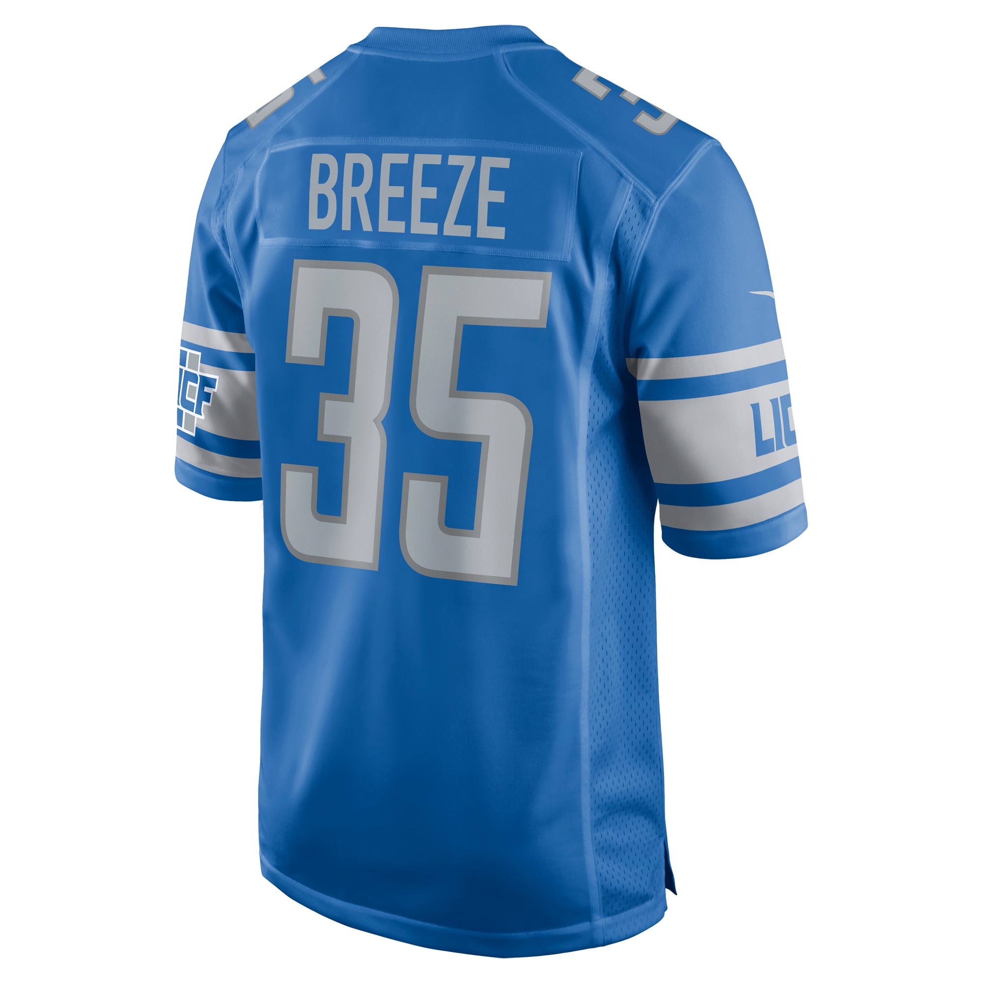 Brady Breeze Detroit LionsHome Game Player Jersey - Blue