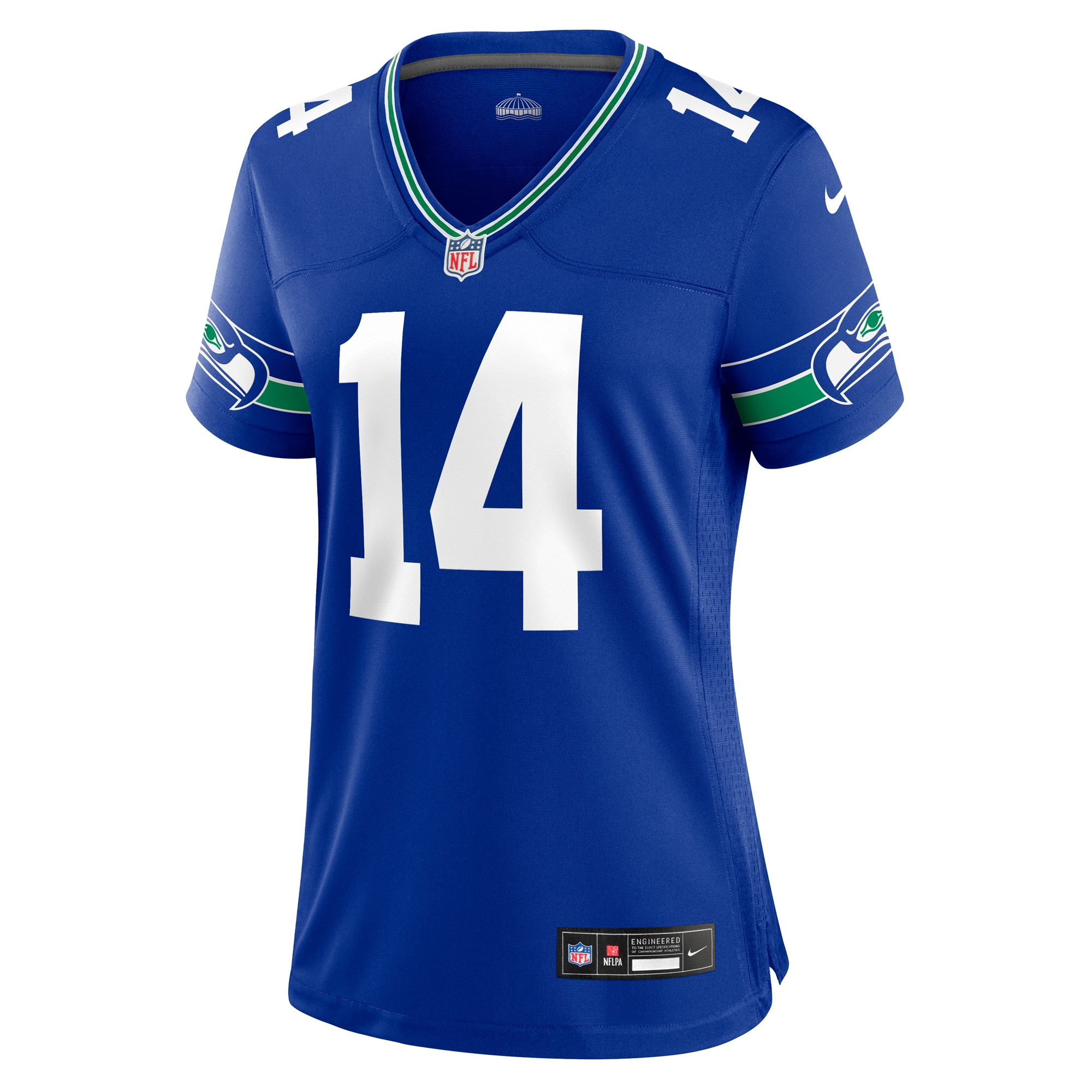 DK Metcalf Seattle Seahawks Women's Throwback Player Game Jersey - Royal