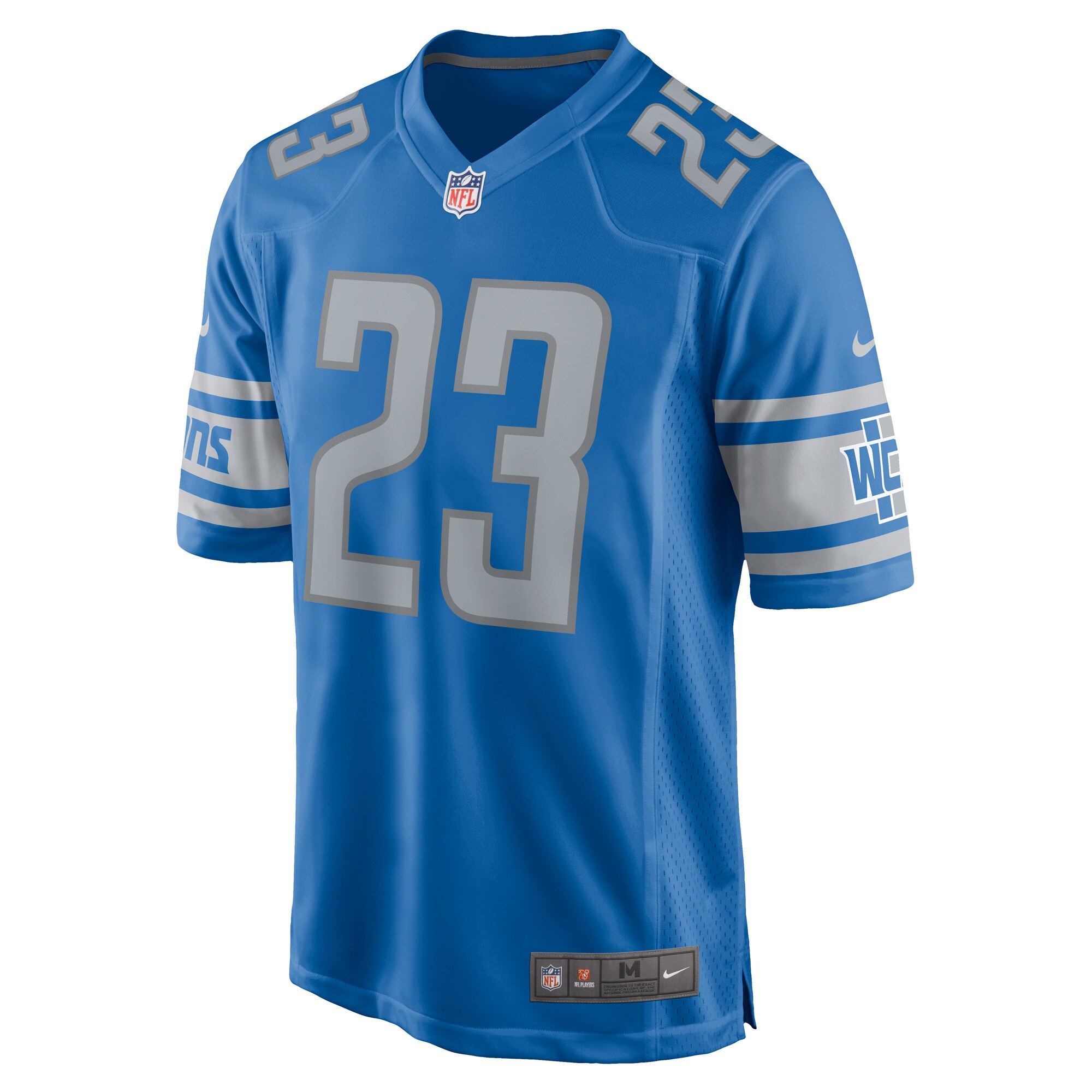 Mike Hughes Detroit LionsGame Jersey - Blue