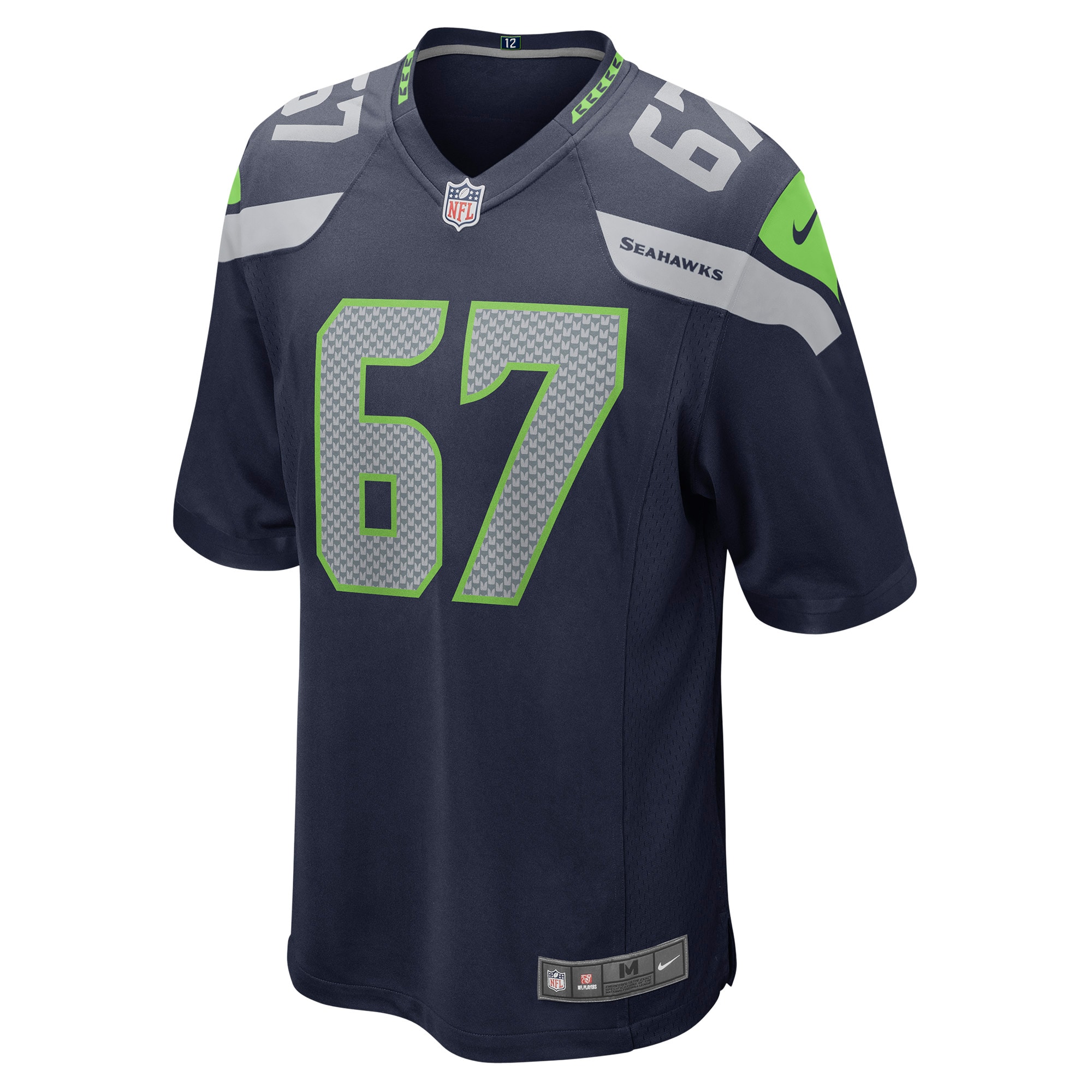 Charles Cross Seattle SeahawksPlayer Game Jersey - Navy