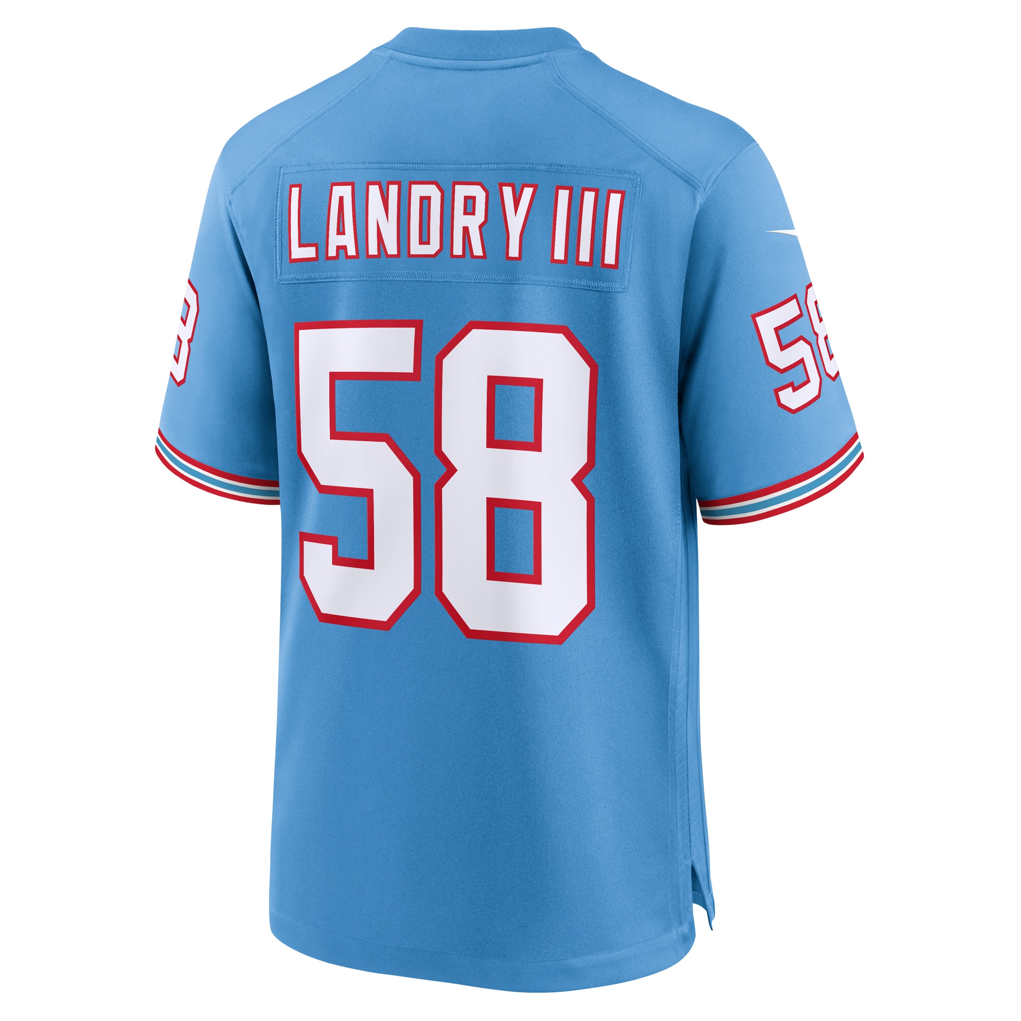 Harold Landry Tennessee TitansOilers Throwback Player Game Jersey - Light Blue