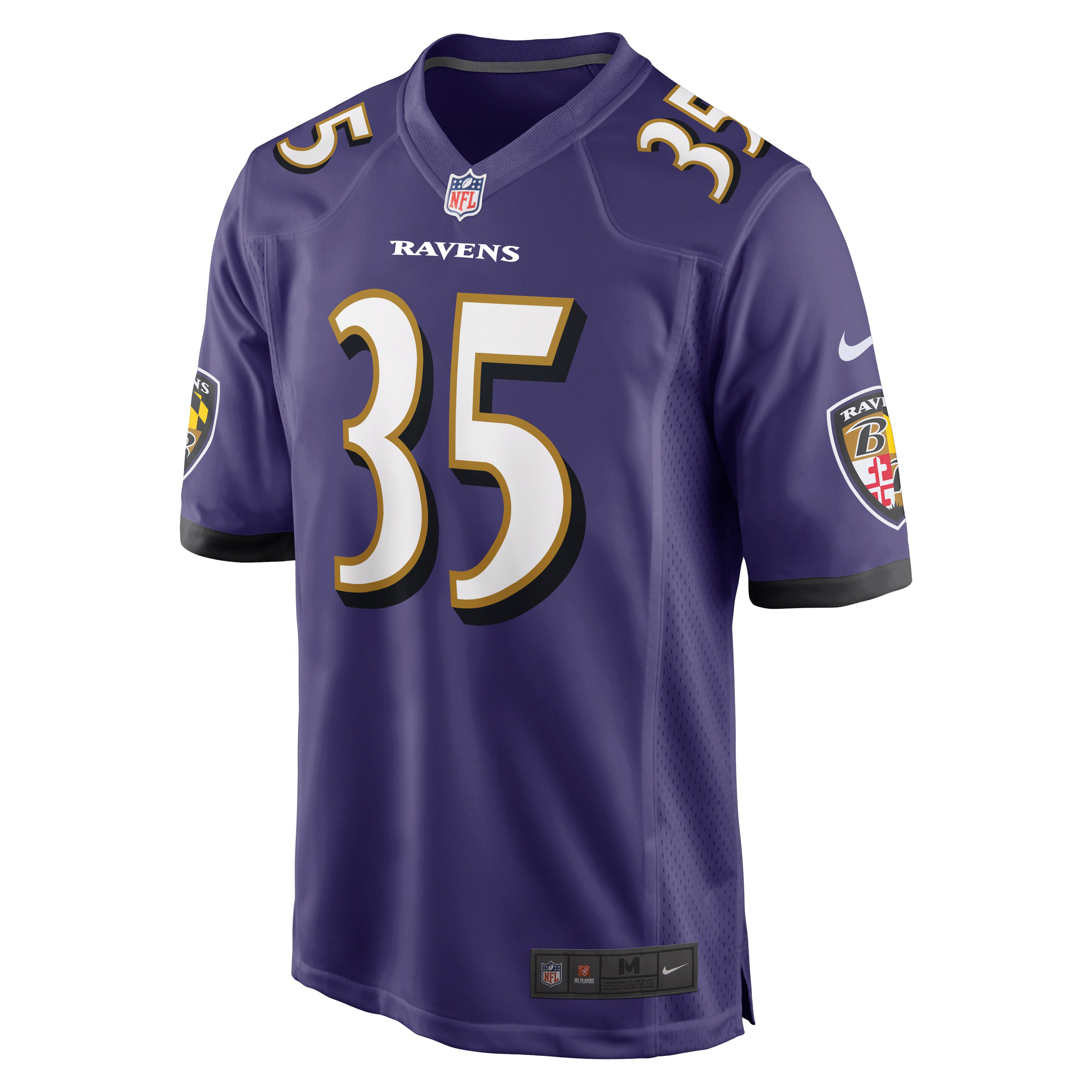 Gus Edwards Baltimore RavensGame Jersey - Purple