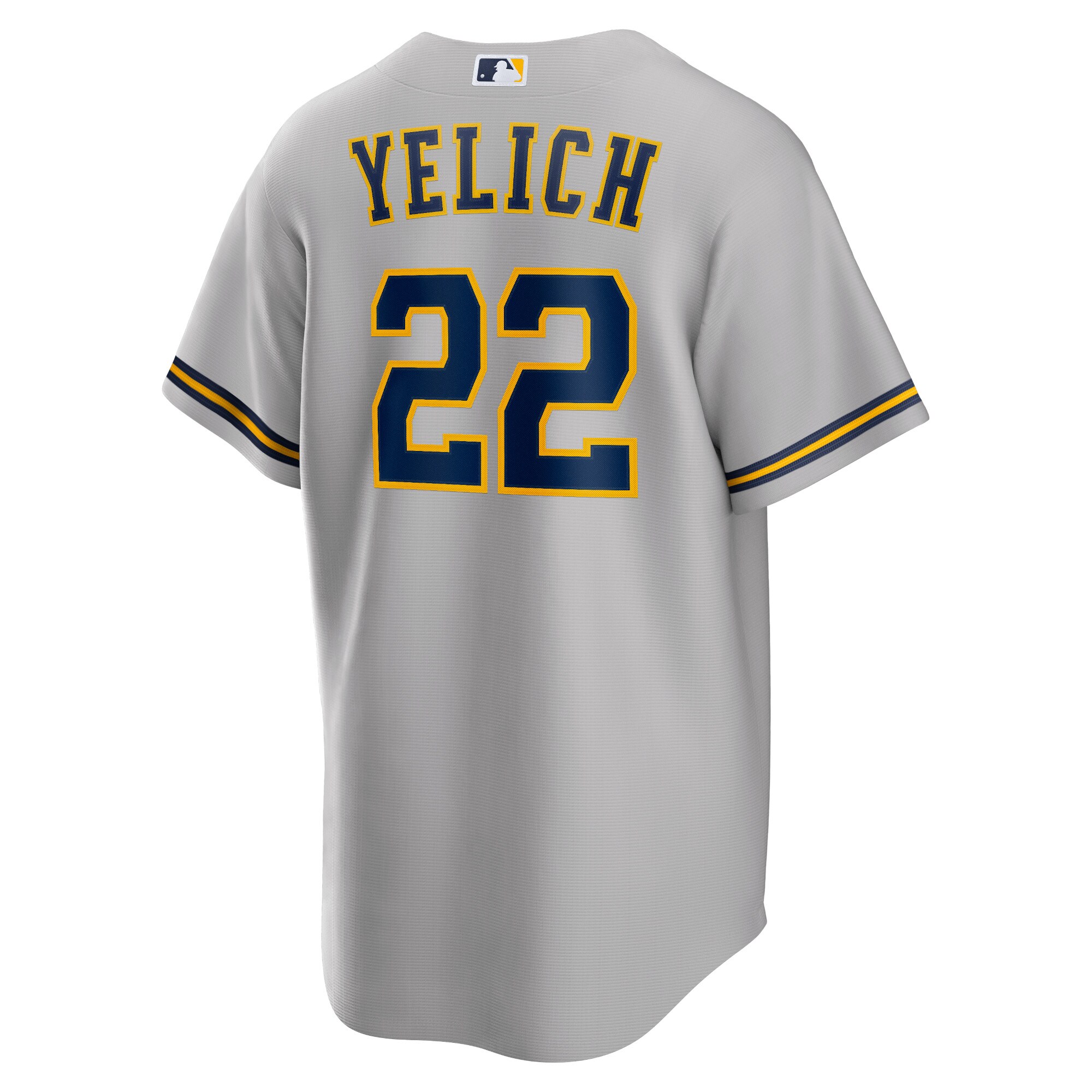 Christian Yelich Milwaukee BrewersAlternate Replica Player Jersey - Gray