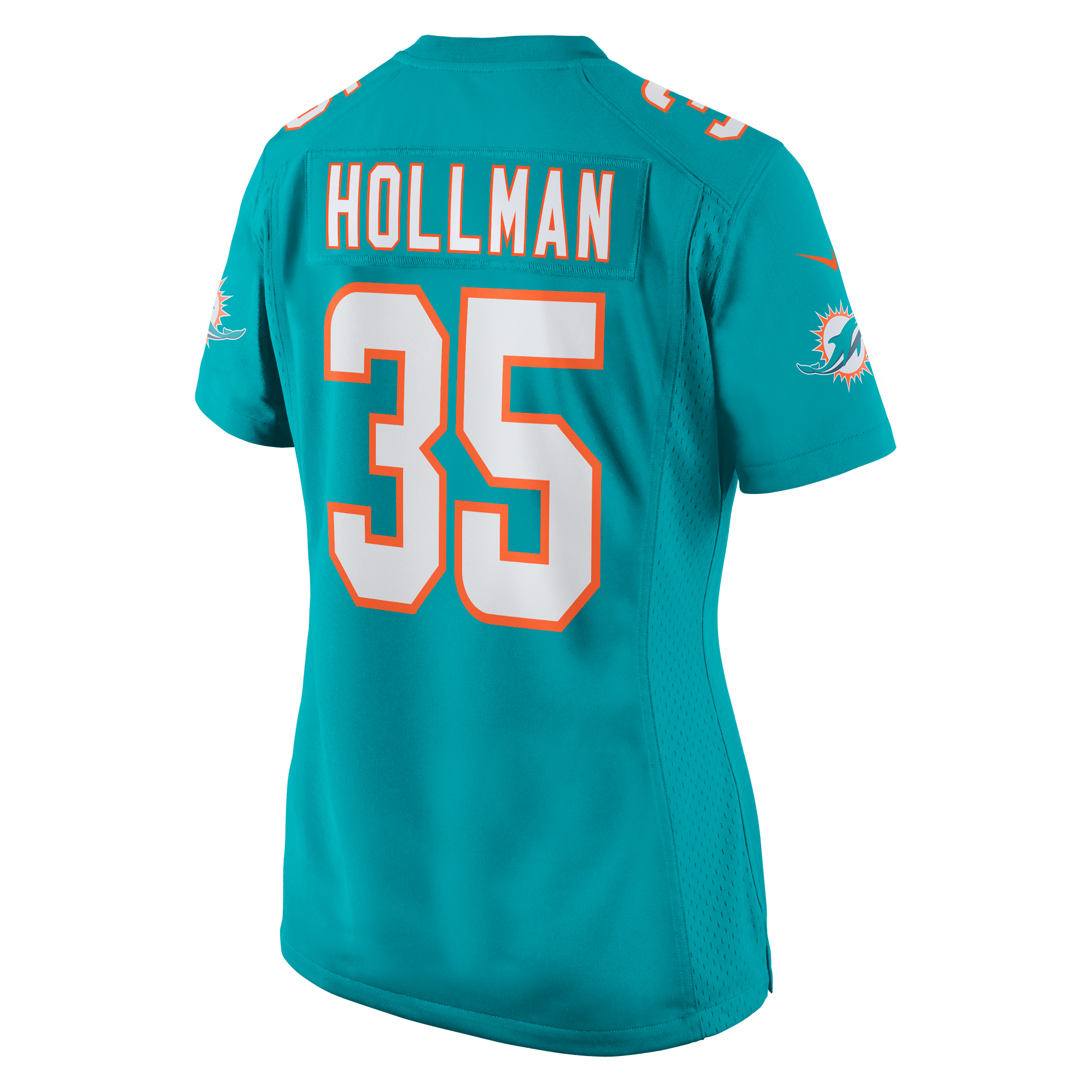 Ka'Dar Hollman Miami Dolphins Women's Home Game Player Jersey - Aqua