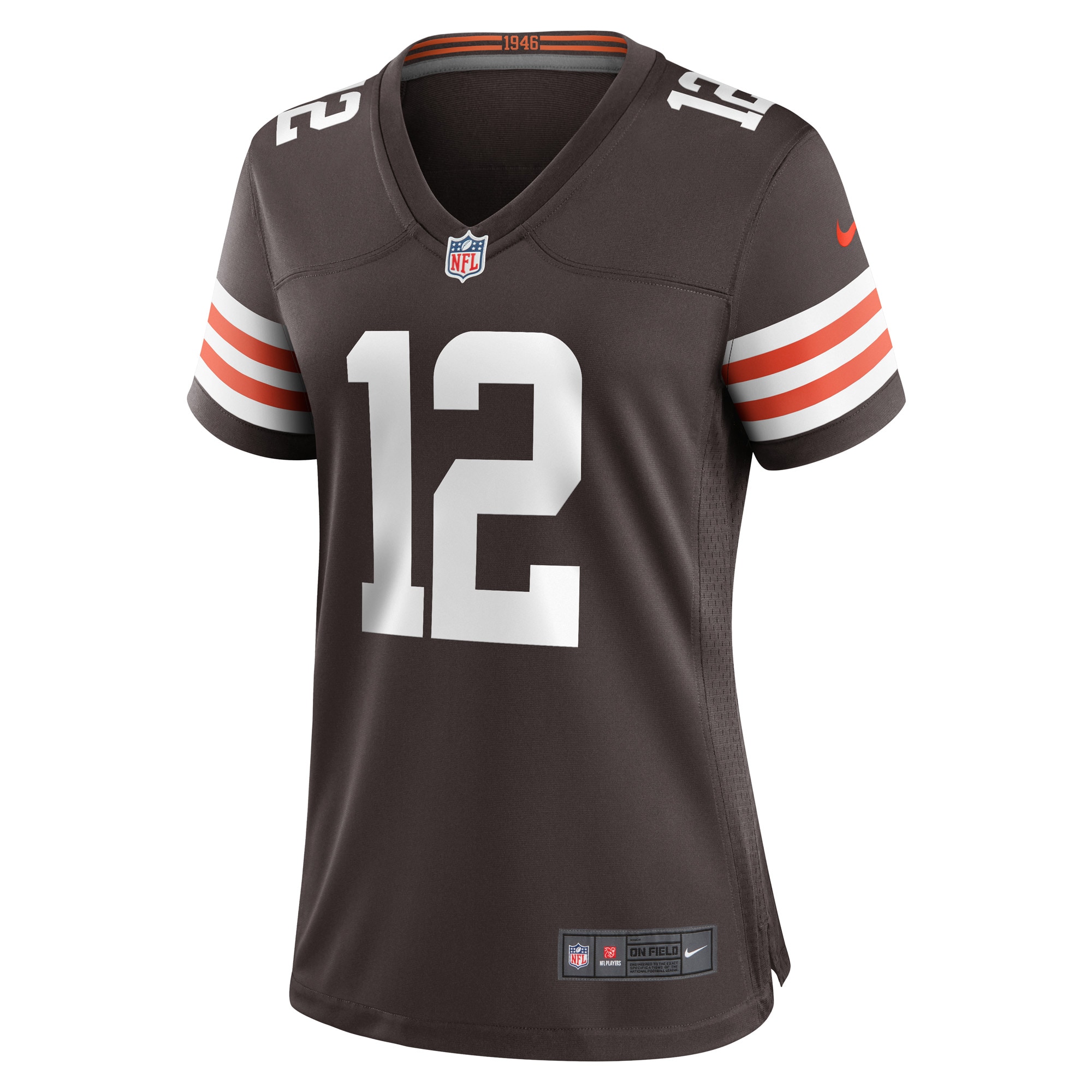 Michael Woods II Cleveland Browns Women's Game Player Jersey - Brown