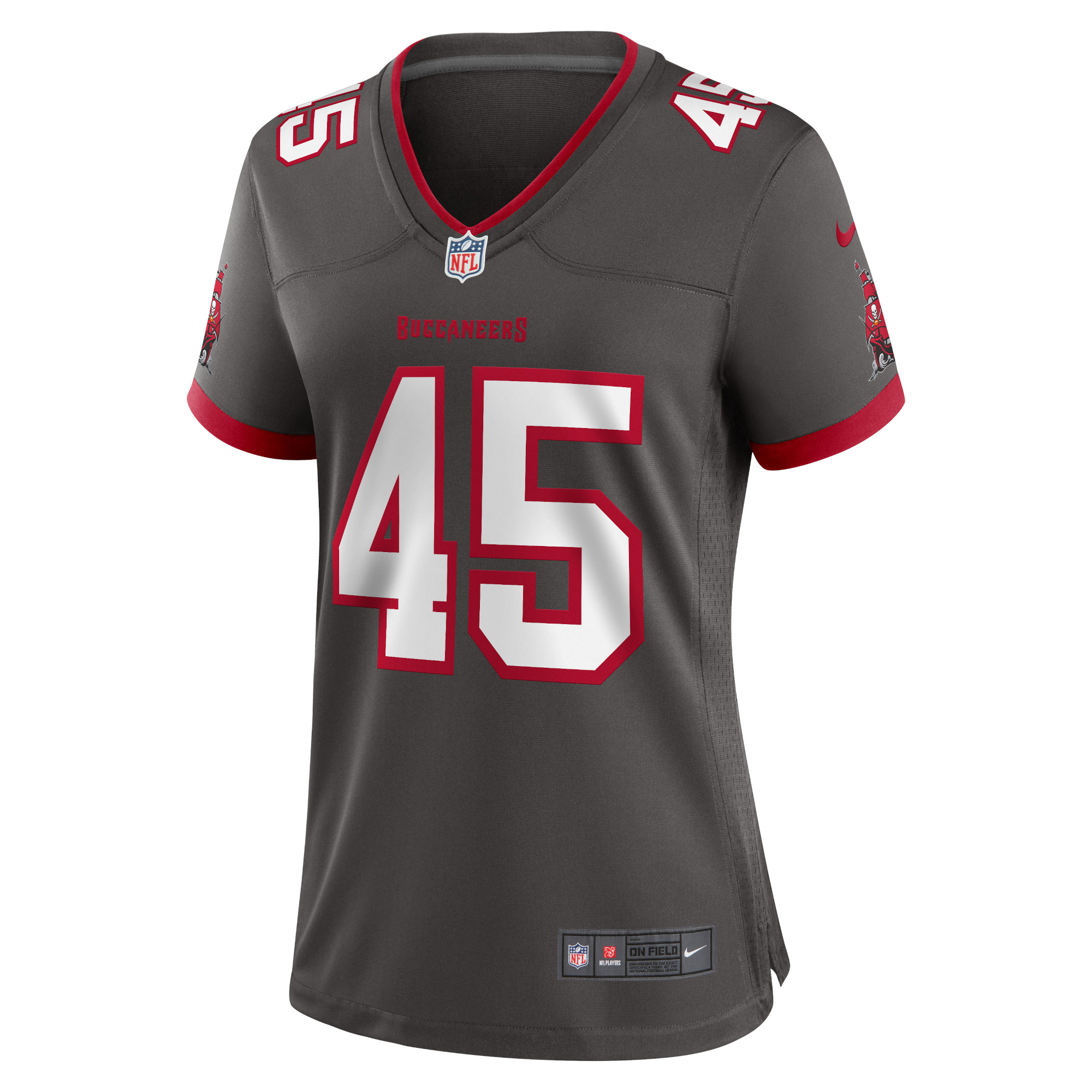 Devin White Tampa Bay Buccaneers Women's Game Jersey - Pewter