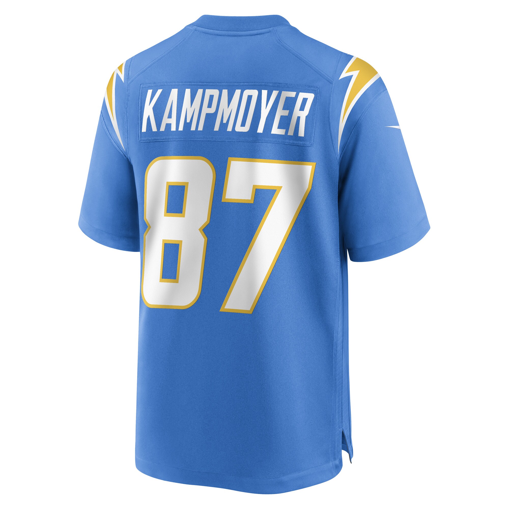 Hunter Kampmoyer Los Angeles ChargersGame Player Jersey - Powder Blue