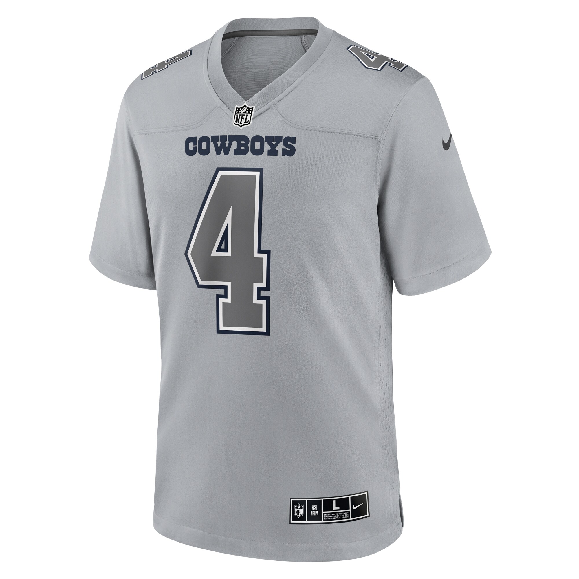 Dak Prescott Dallas CowboysAtmosphere Fashion Game Jersey - Gray