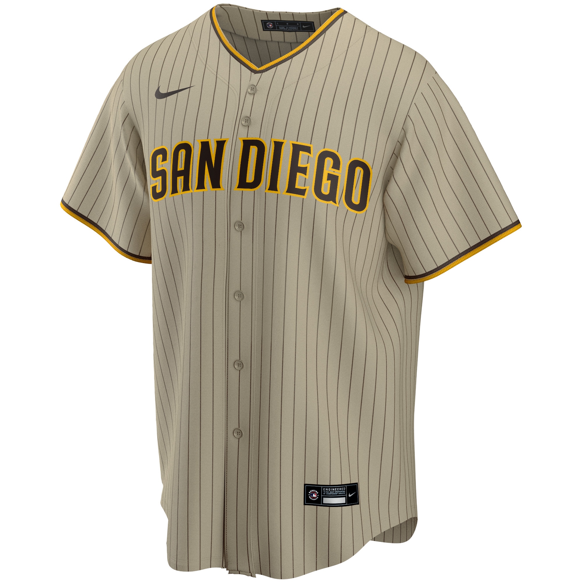 Manny Machado San Diego PadresAlternate Replica Player Jersey - Tan