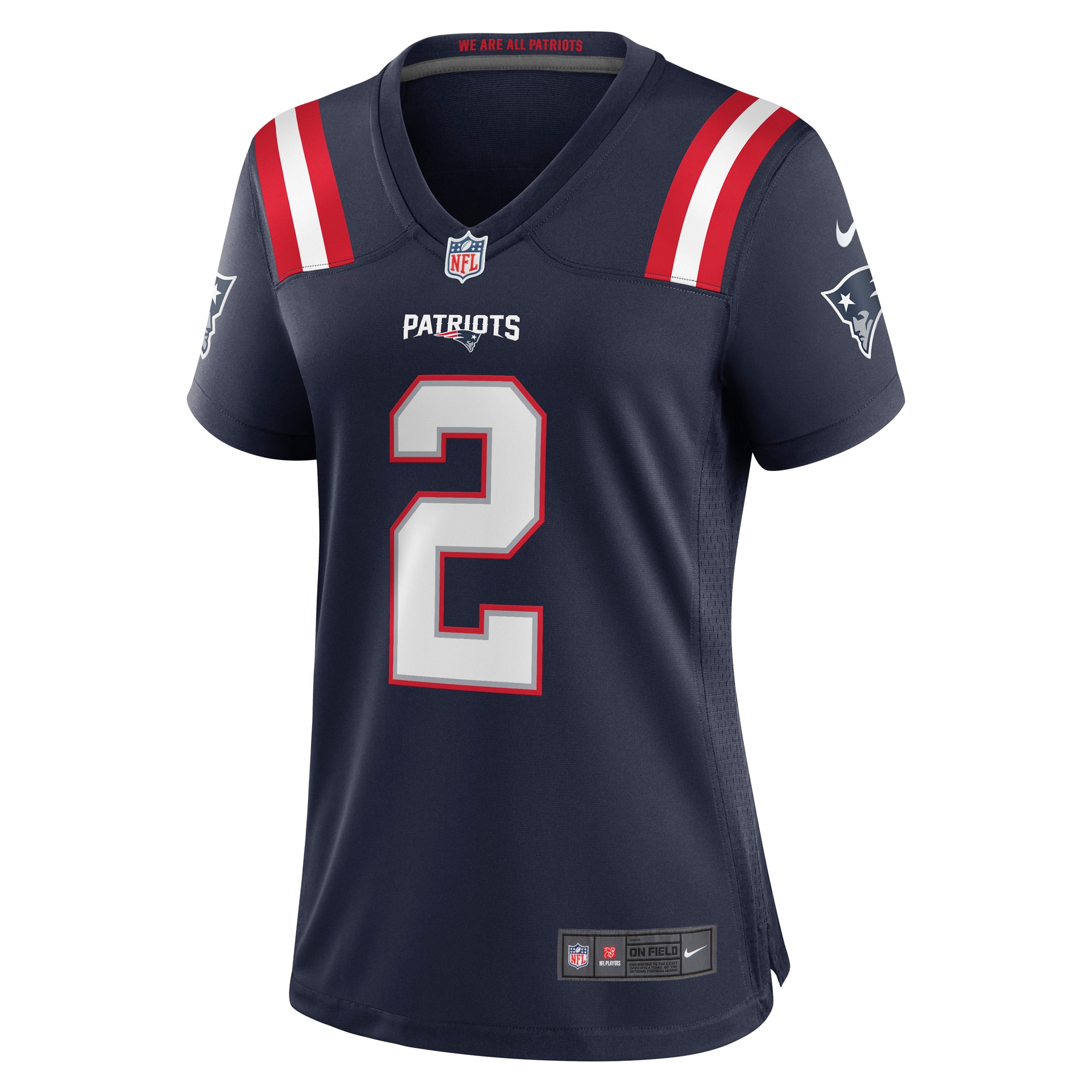 Jalen Mills New England Patriots Women's Game Player Jersey - Navy