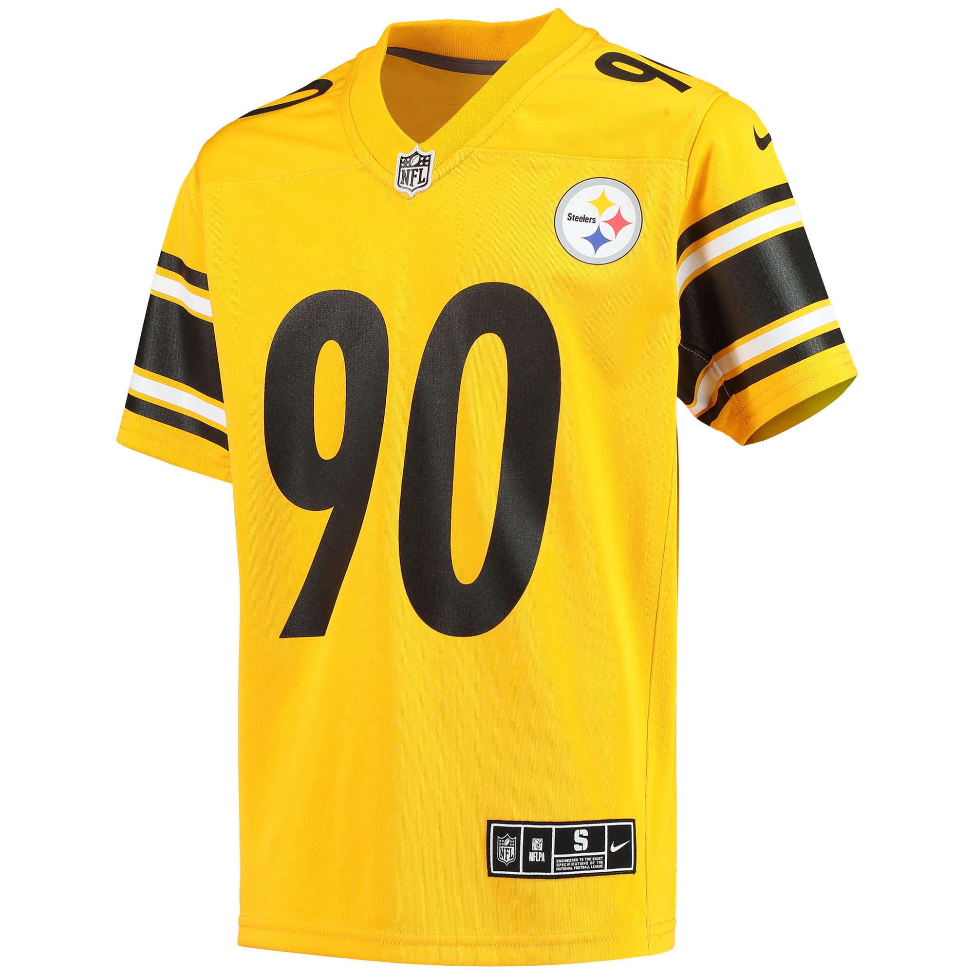 T.J. Watt Pittsburgh SteelersYouth Inverted Team Game Jersey - Gold