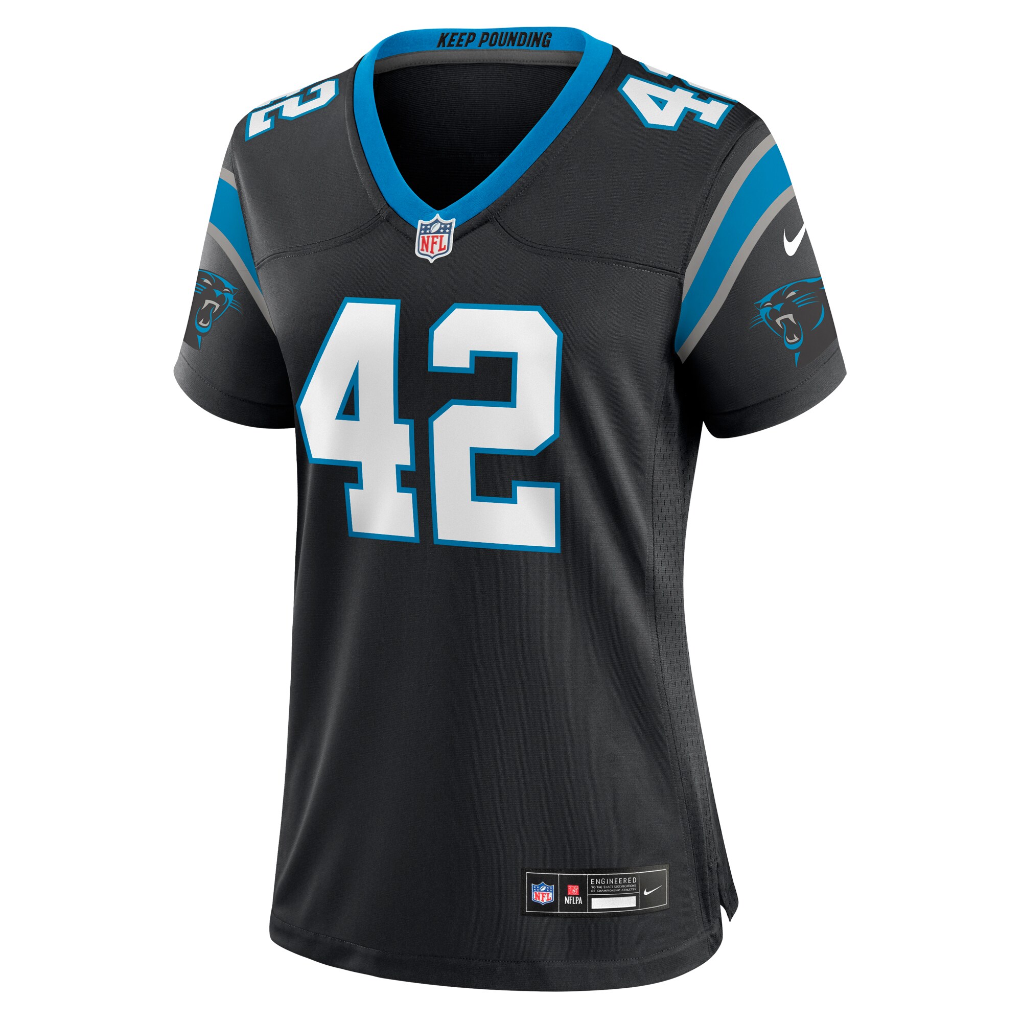 Sam Franklin Jr. Carolina Panthers Women's Team Game Jersey - Black