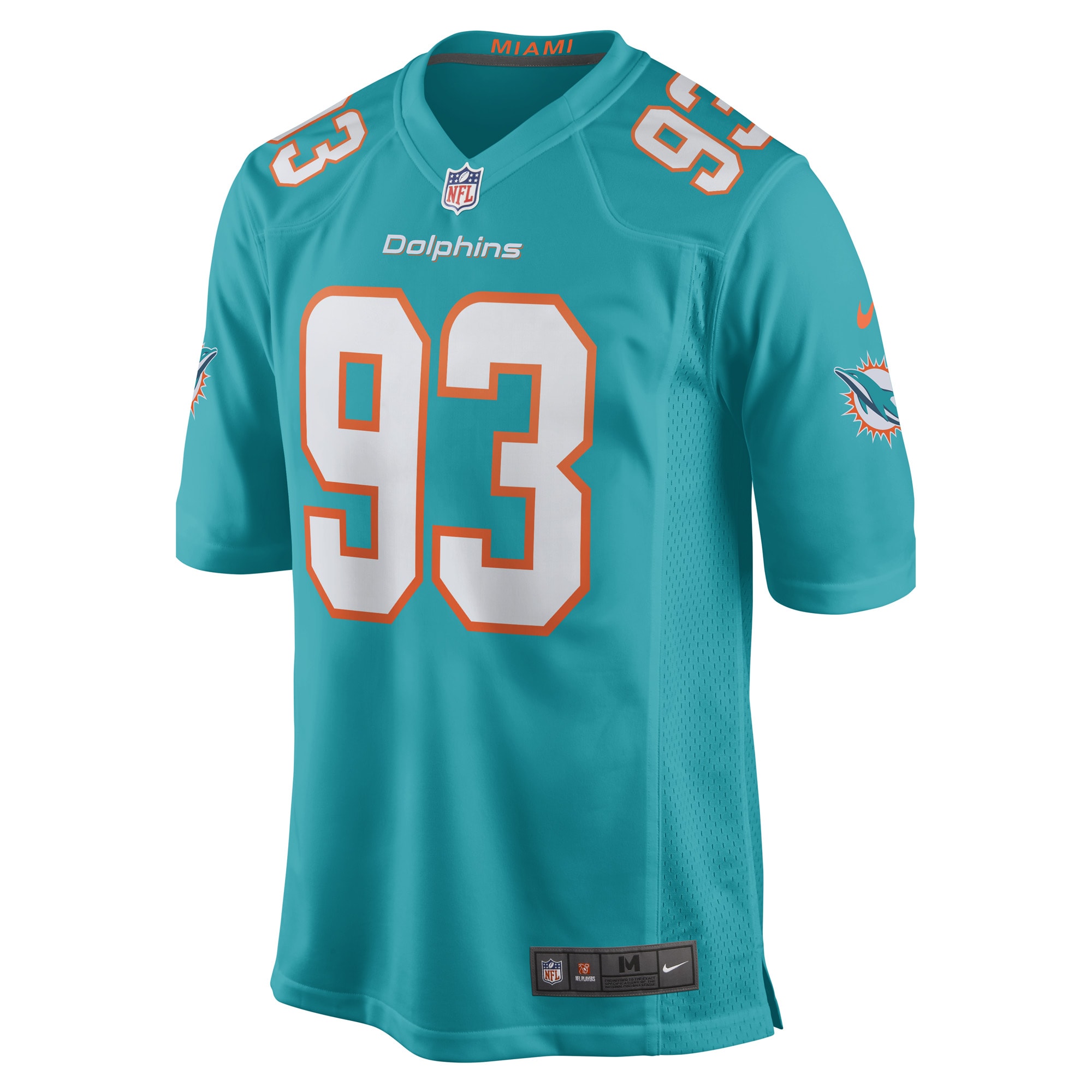 Trey Flowers Miami DolphinsGame Player Jersey - Aqua