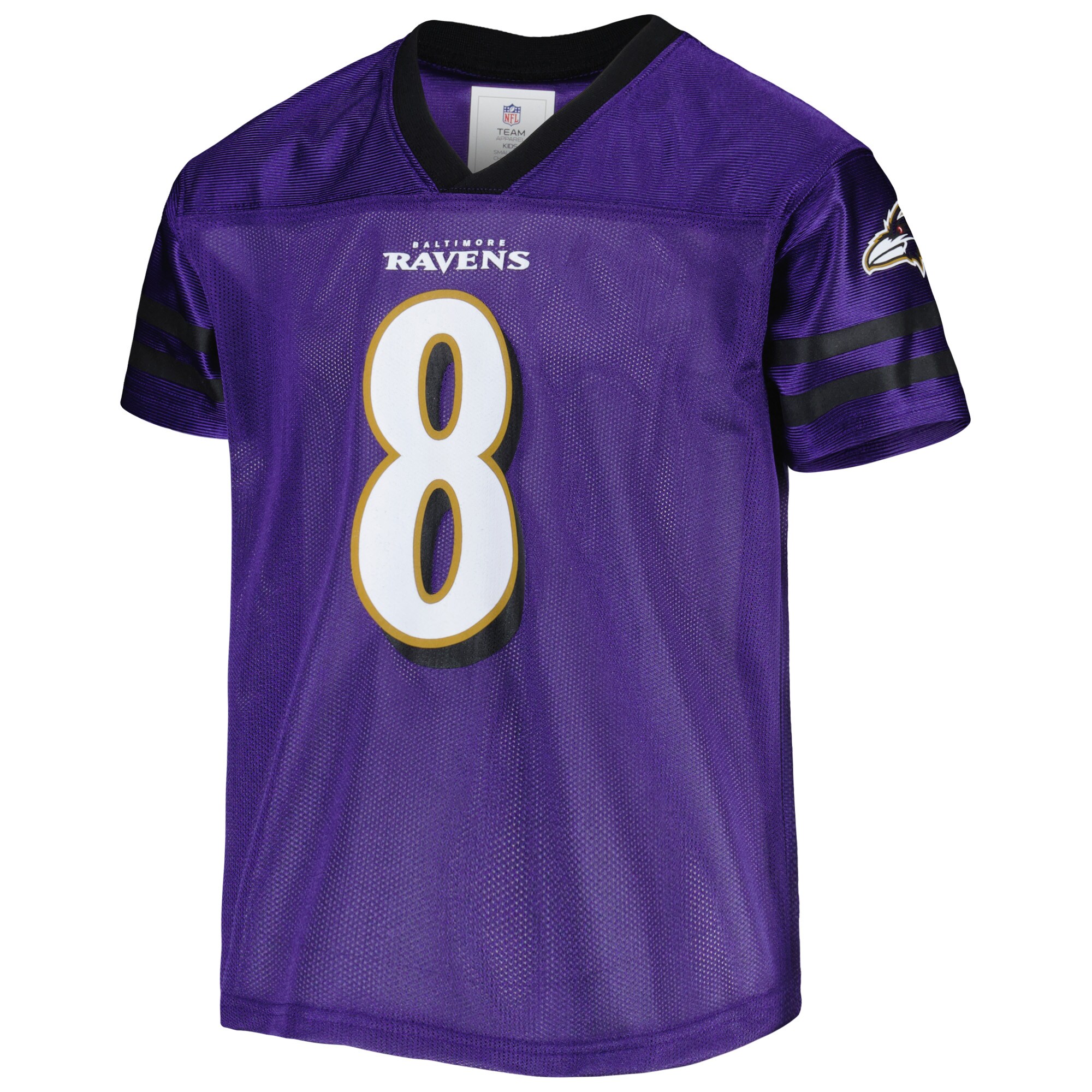 Youth Lamar Jackson Purple Baltimore Ravens Player Replica Jersey