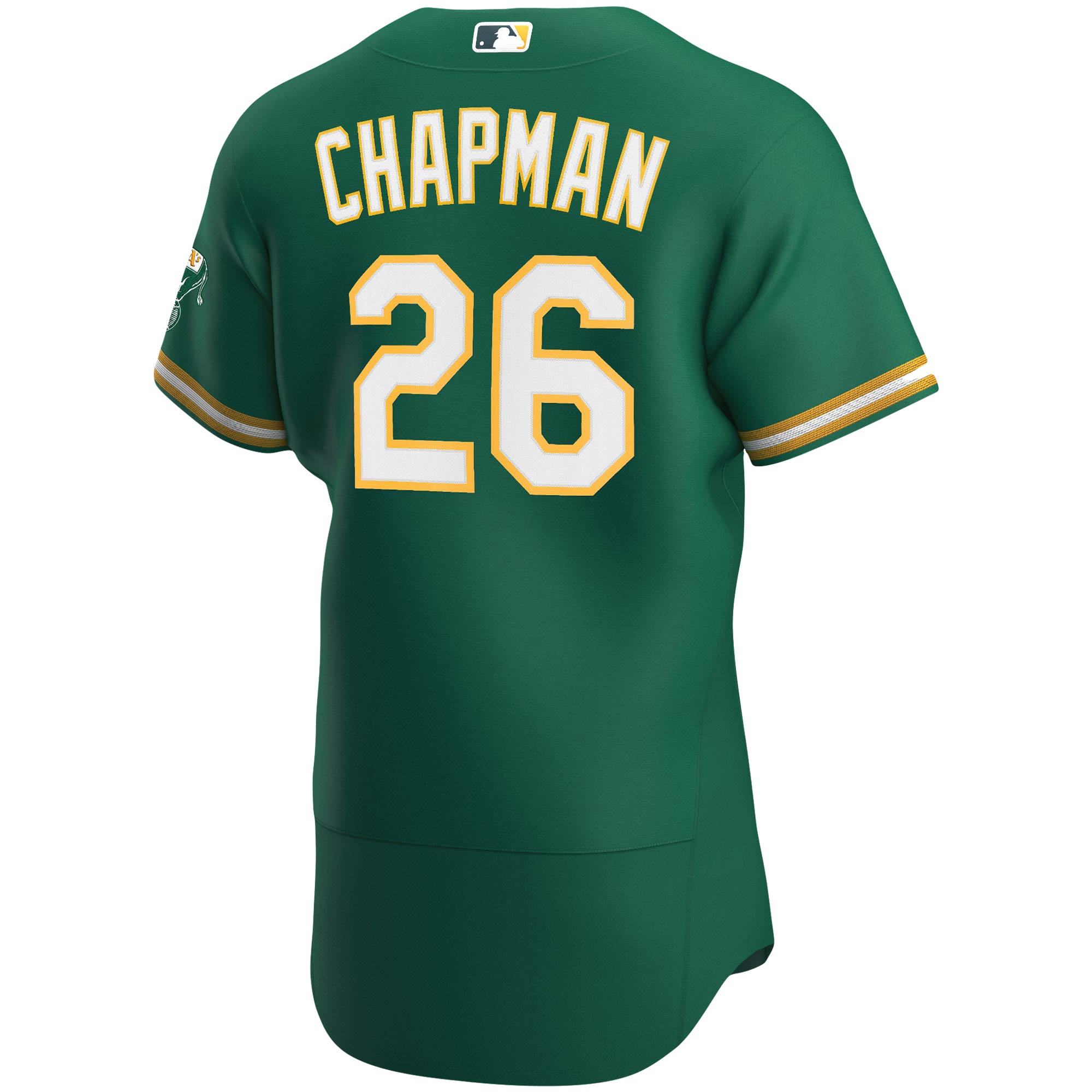 Matt Chapman Oakland AthleticsAlternate Authentic Player Jersey - Kelly Green