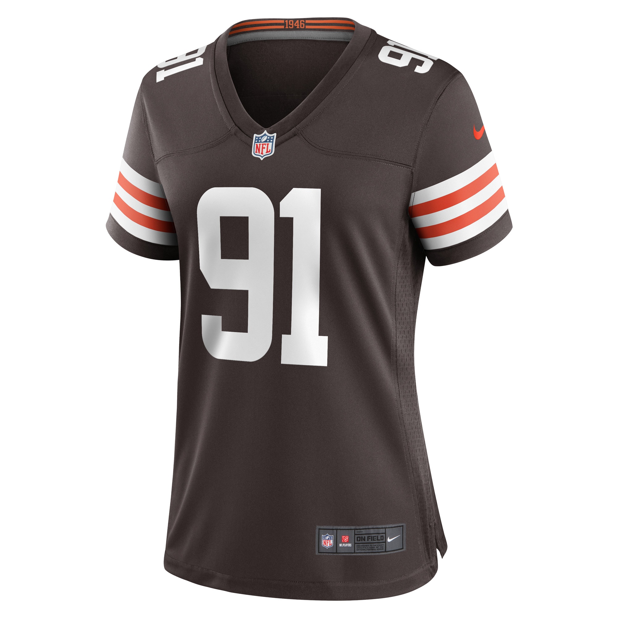 Stephen Weatherly Cleveland Browns Women's Game Player Jersey - Brown