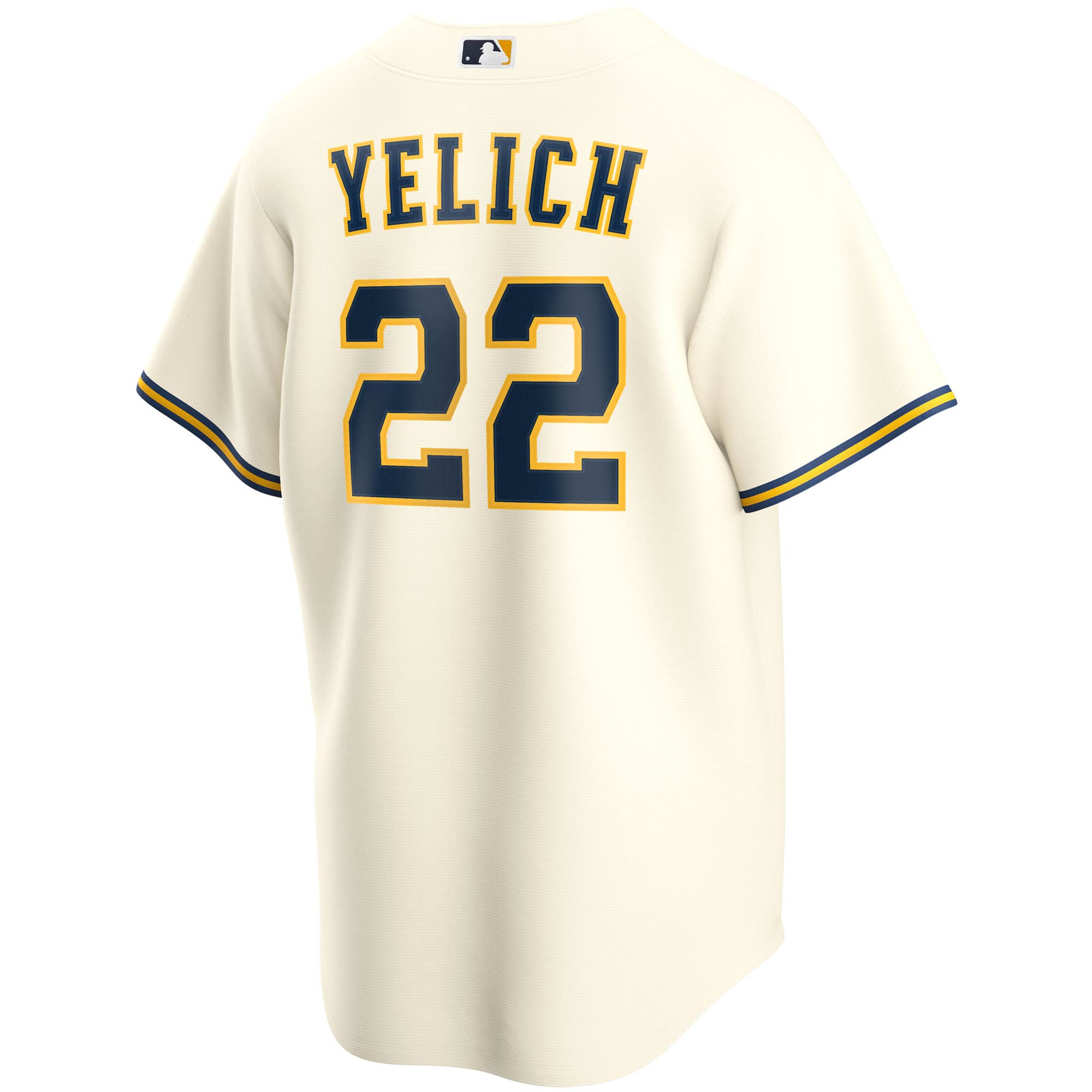 Christian Yelich Milwaukee BrewersYouth Alternate Replica Player Jersey - Cream
