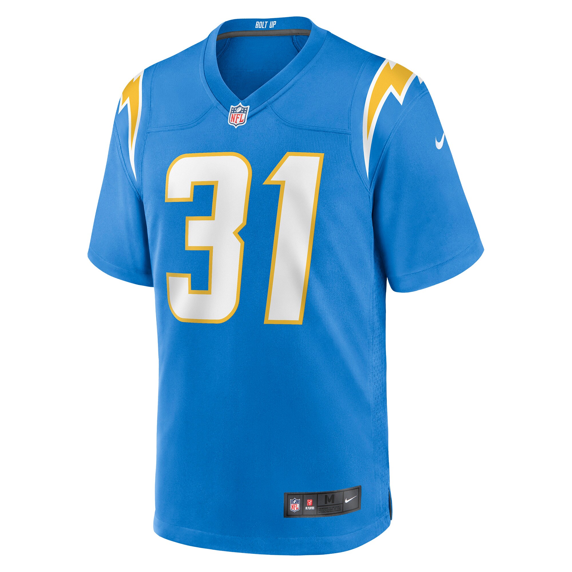 Nick Niemann Los Angeles ChargersGame Player Jersey - Powder Blue