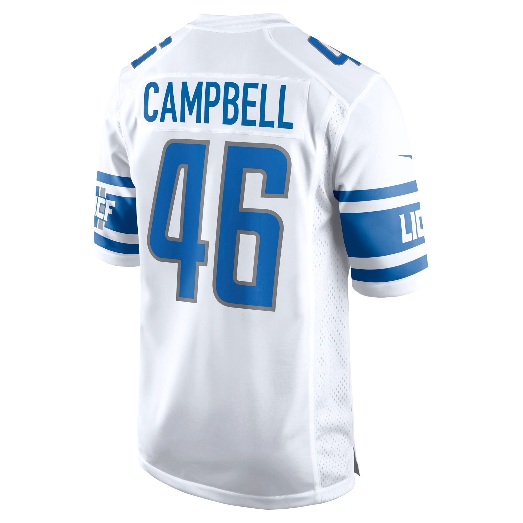 Jack Campbell Detroit LionsAway Game Jersey - White