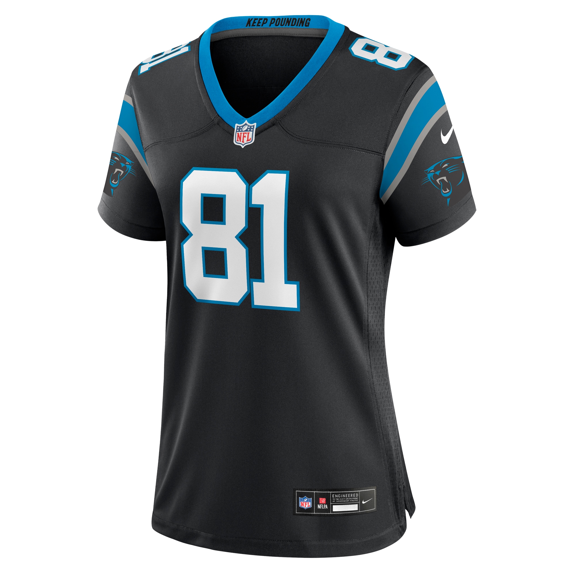 Hayden Hurst Carolina Panthers Women's Team Game Jersey - Black