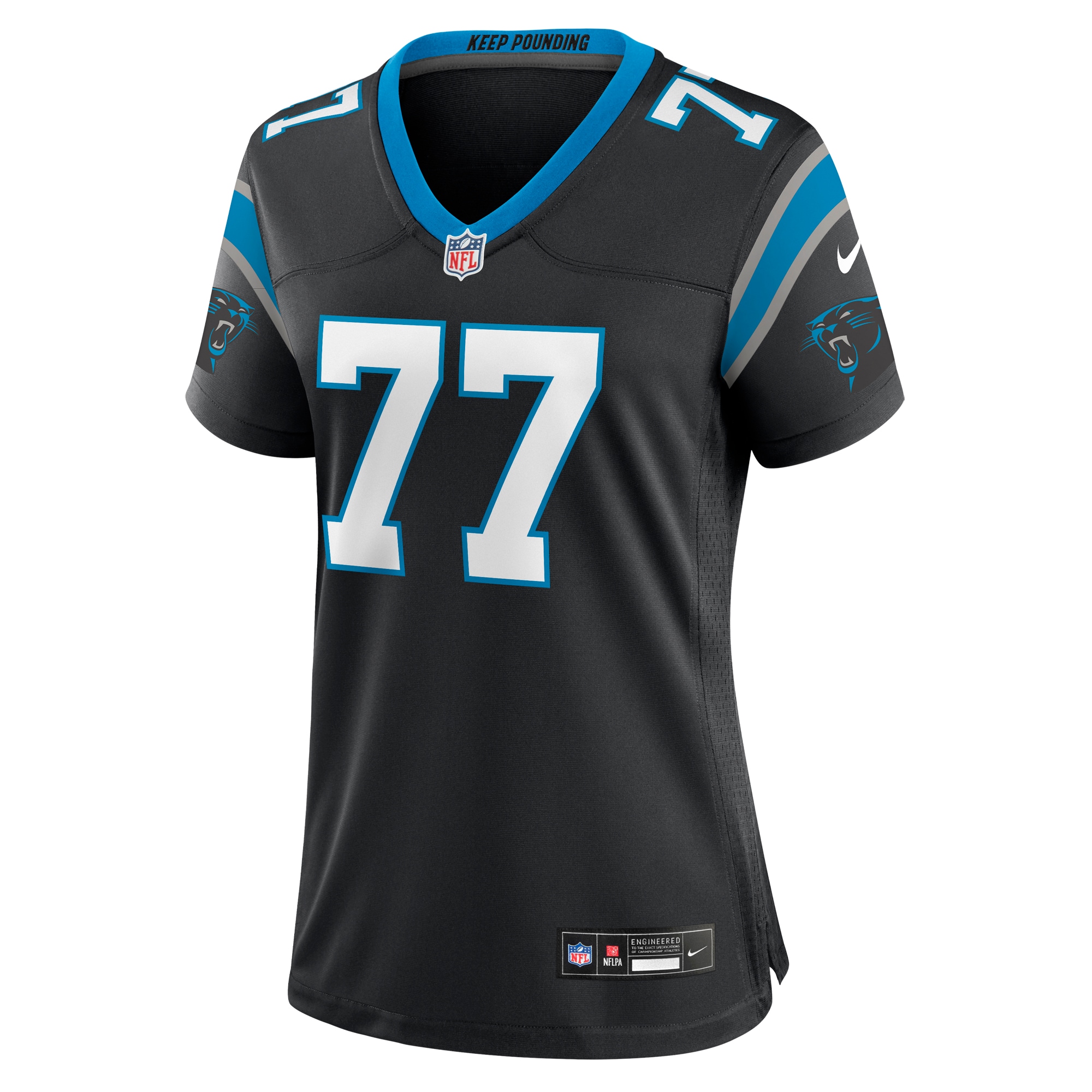 Deonte Brown Carolina Panthers Women's Team Game Jersey - Black