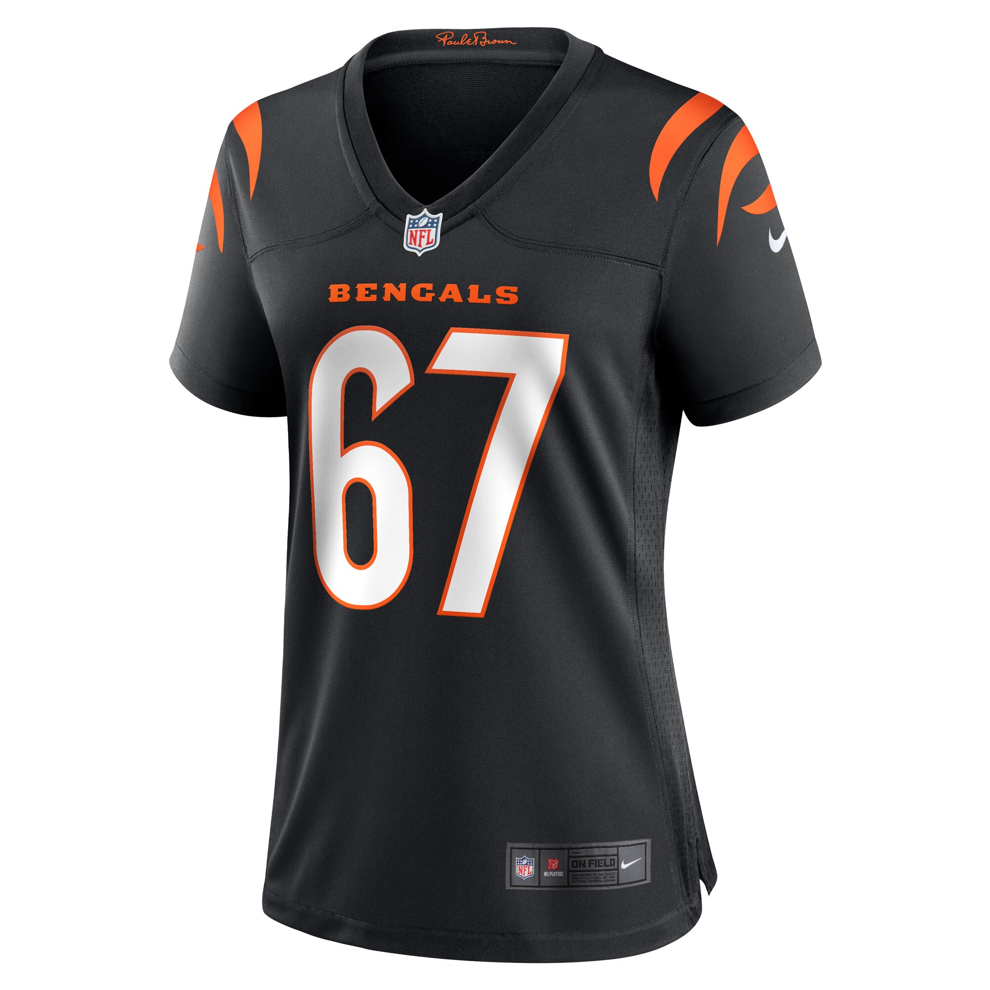 Cordell Volson Cincinnati Bengals Women's Game Player Jersey - Black