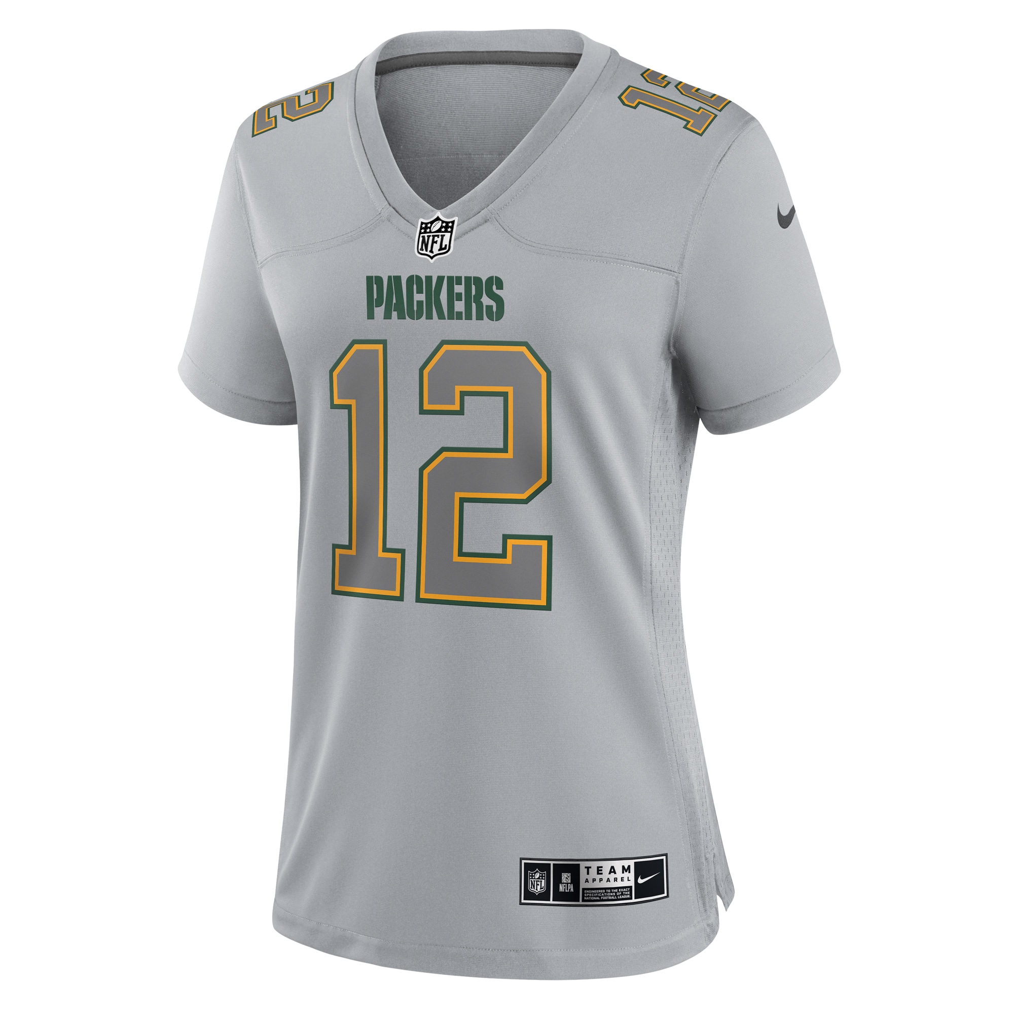 Aaron Rodgers Green Bay Packers Women's Atmosphere Fashion Game Jersey - Gray