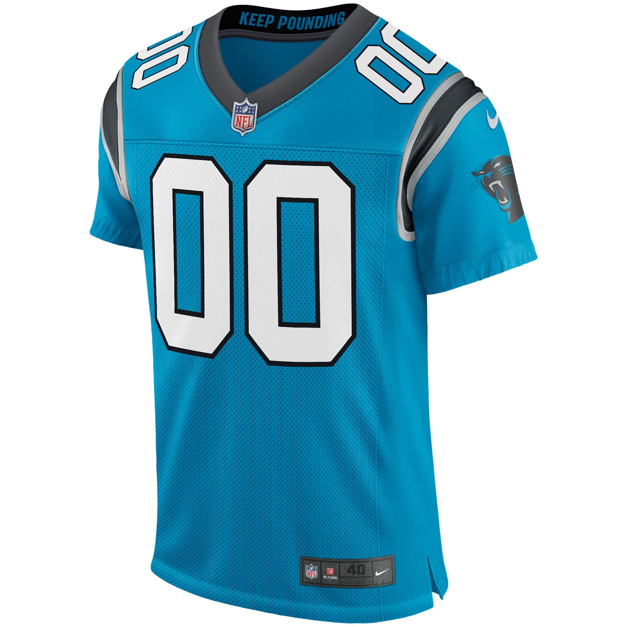 Carolina PanthersClassic Elite Custom Jersey - Blue