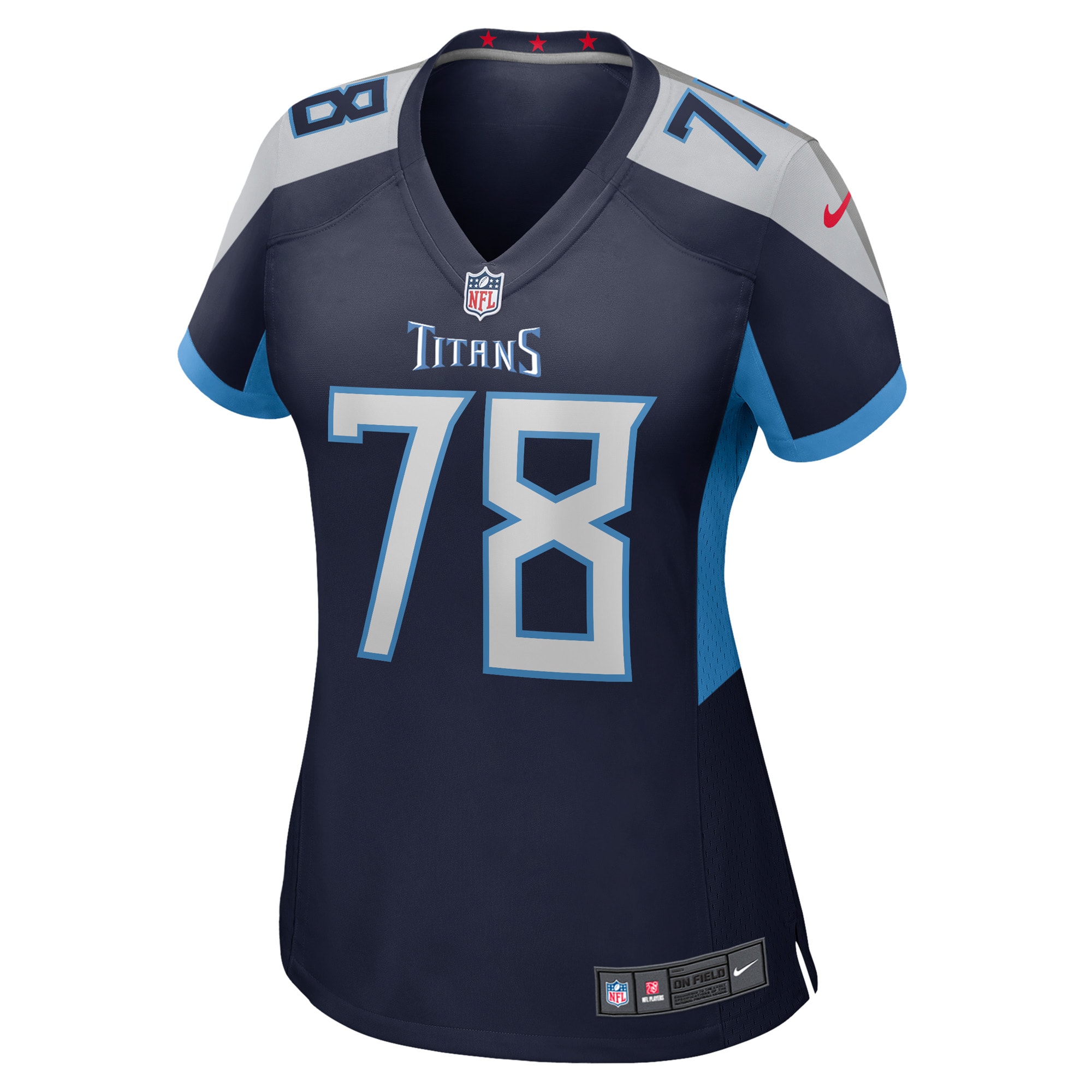 Nicholas Petit-Frere Tennessee Titans Women's Game Player Jersey - Navy