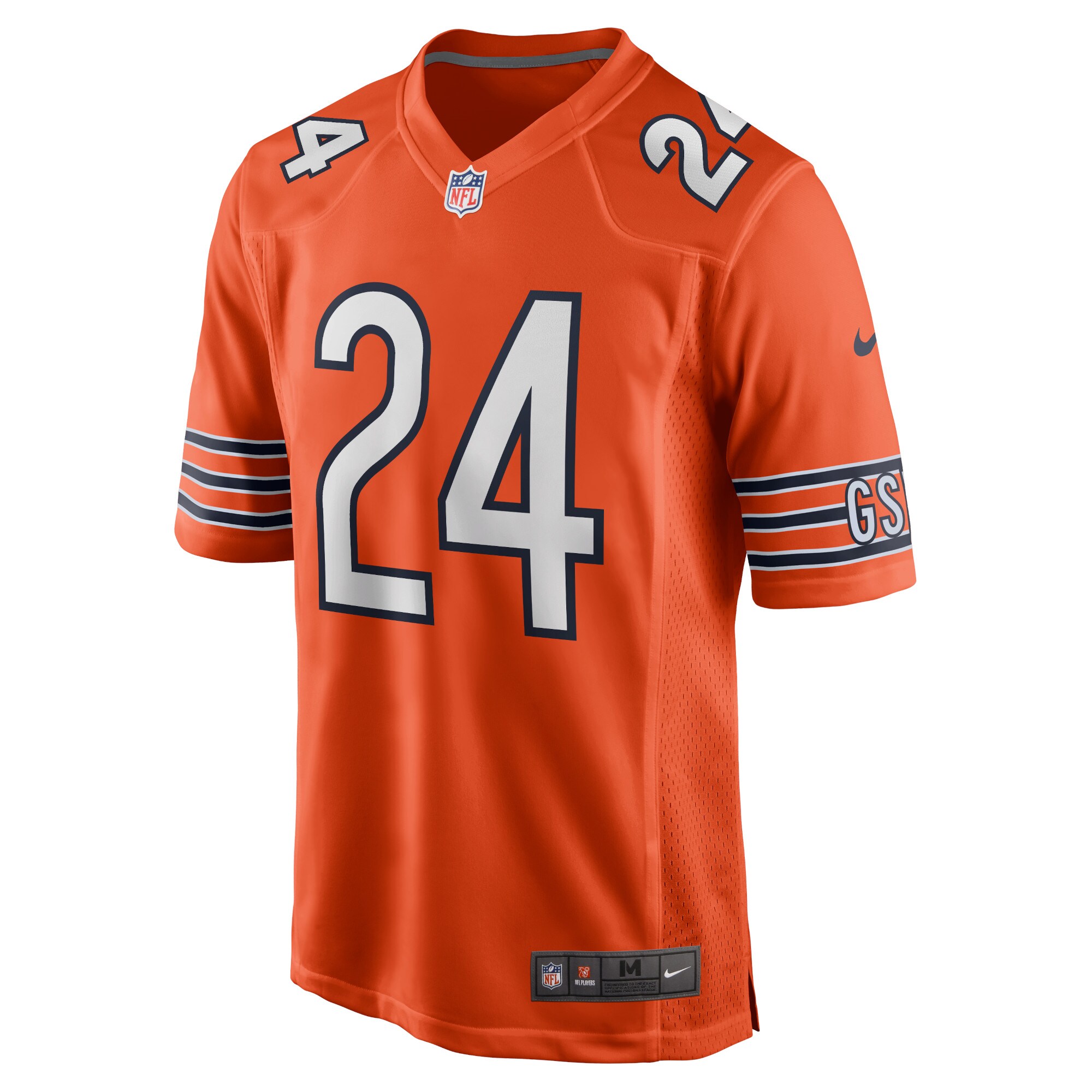 Khalil Herbert Chicago BearsAlternate Game Player Jersey - Orange