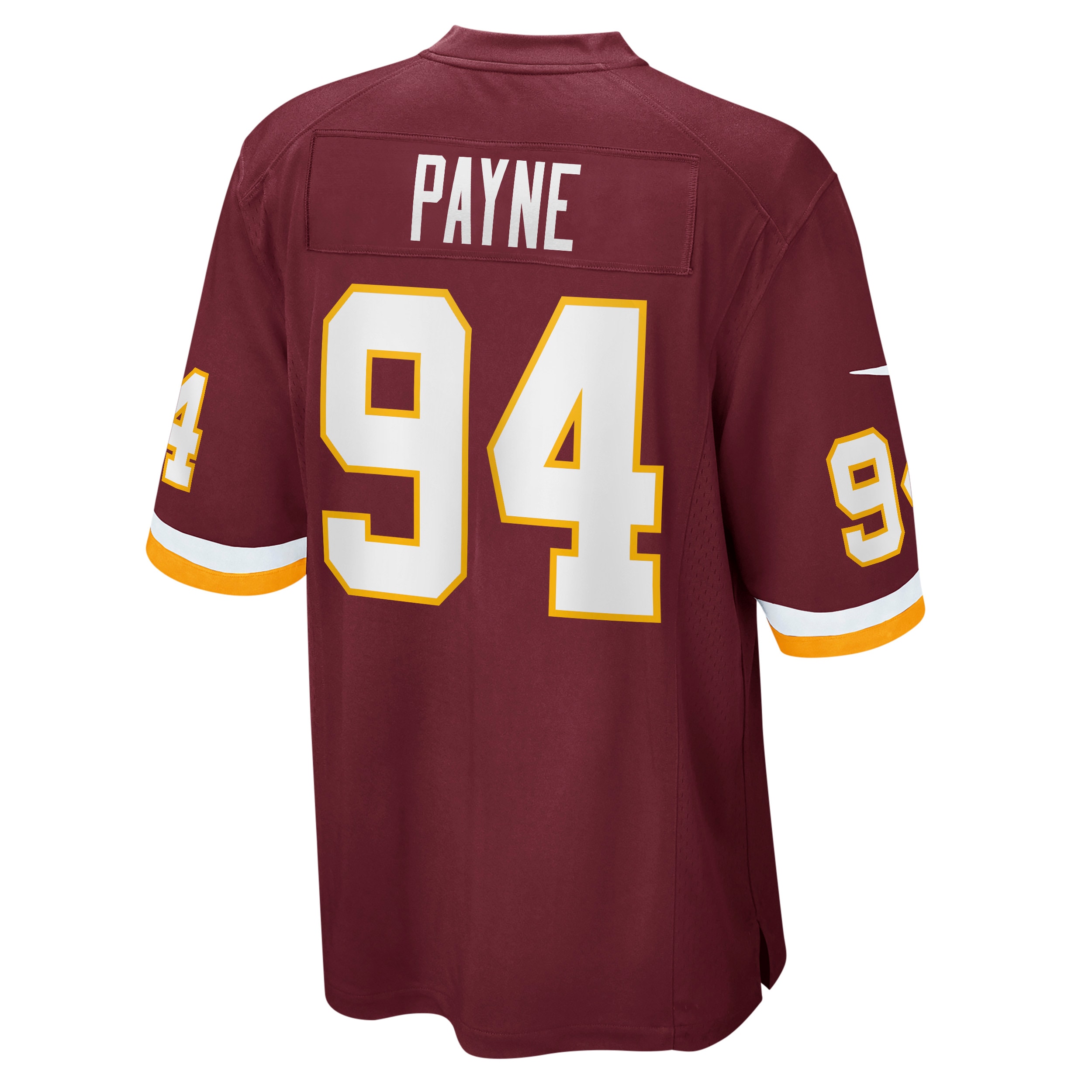 Daron Payne Washington Football TeamGame Player Jersey - Burgundy