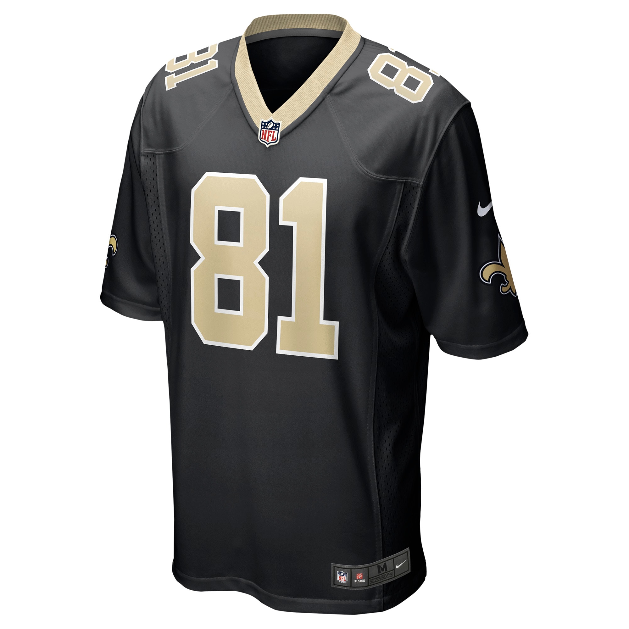 Nick Vannett New Orleans SaintsGame Jersey - Black