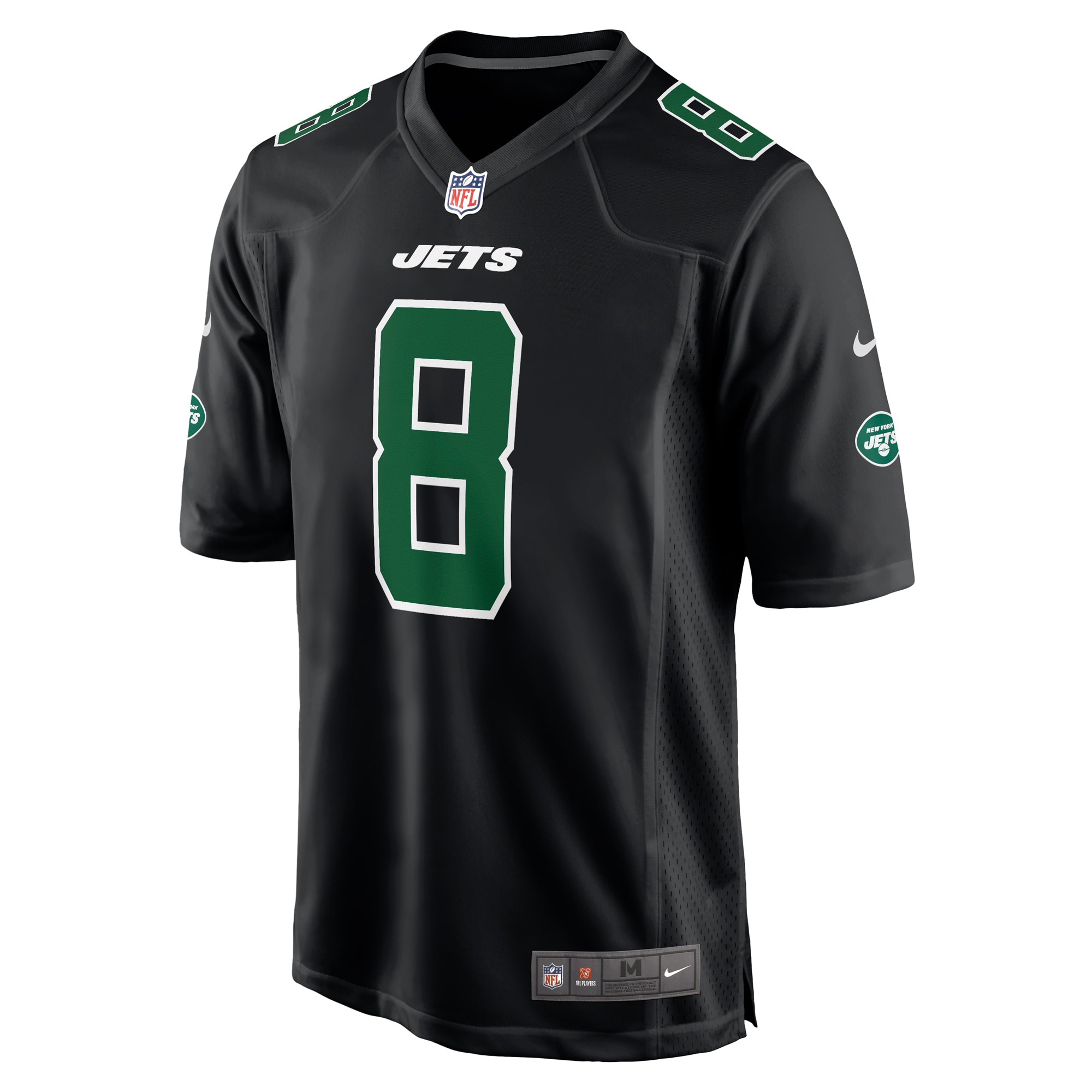 Aaron Rodgers New York JetsFashion Game Jersey - Black