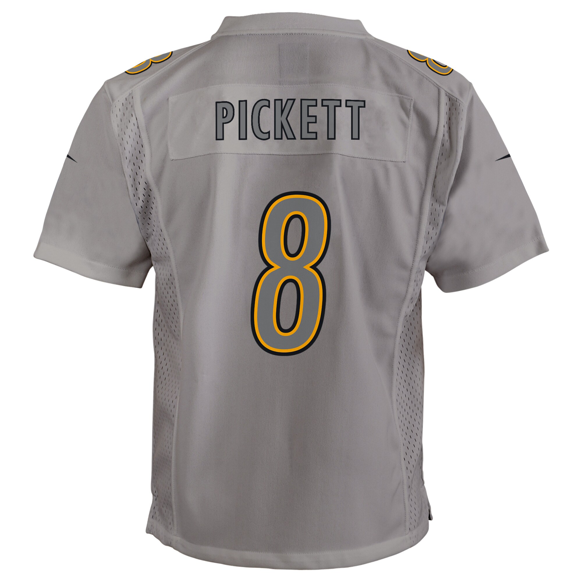 Kenny Pickett Pittsburgh SteelersYouth Atmosphere Game Jersey - Gray