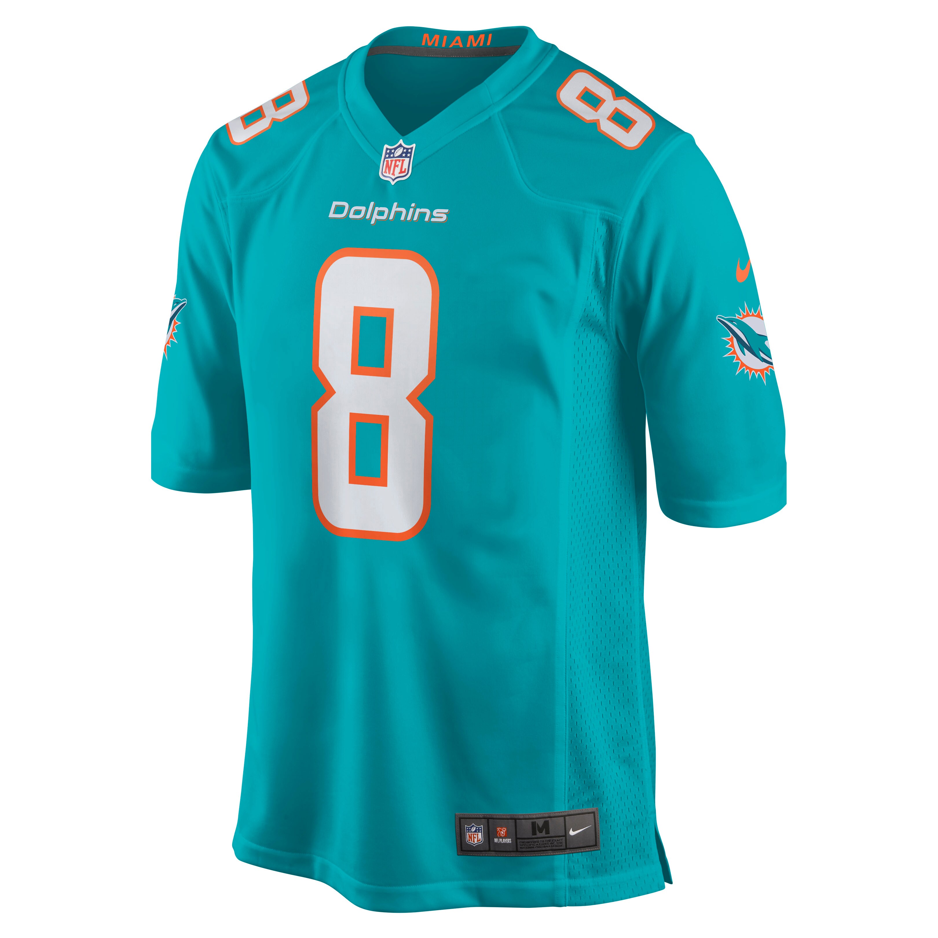 Jevon Holland Miami DolphinsGame Player Jersey - Aqua