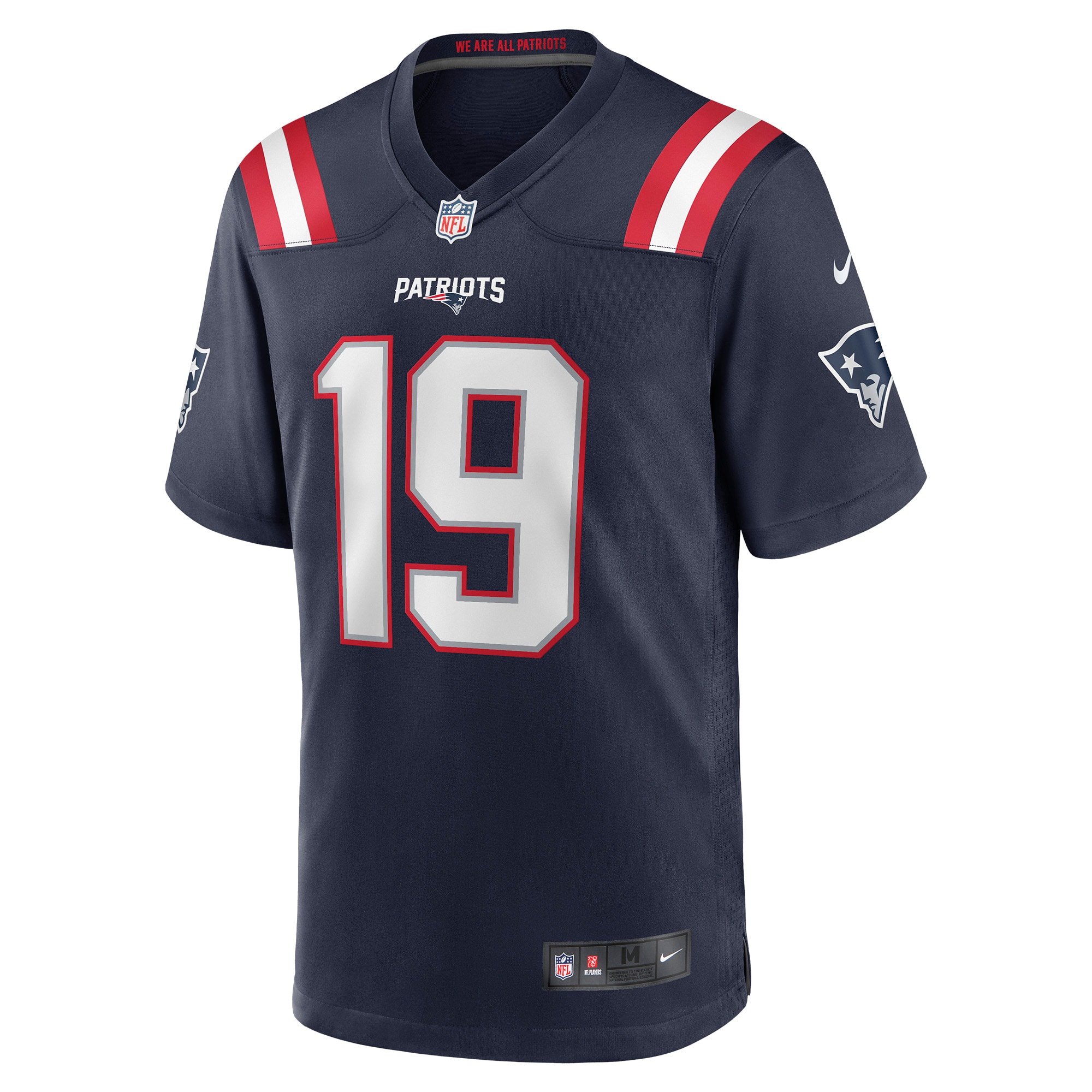 Malcolm Perry New England PatriotsGame Player Jersey - Navy