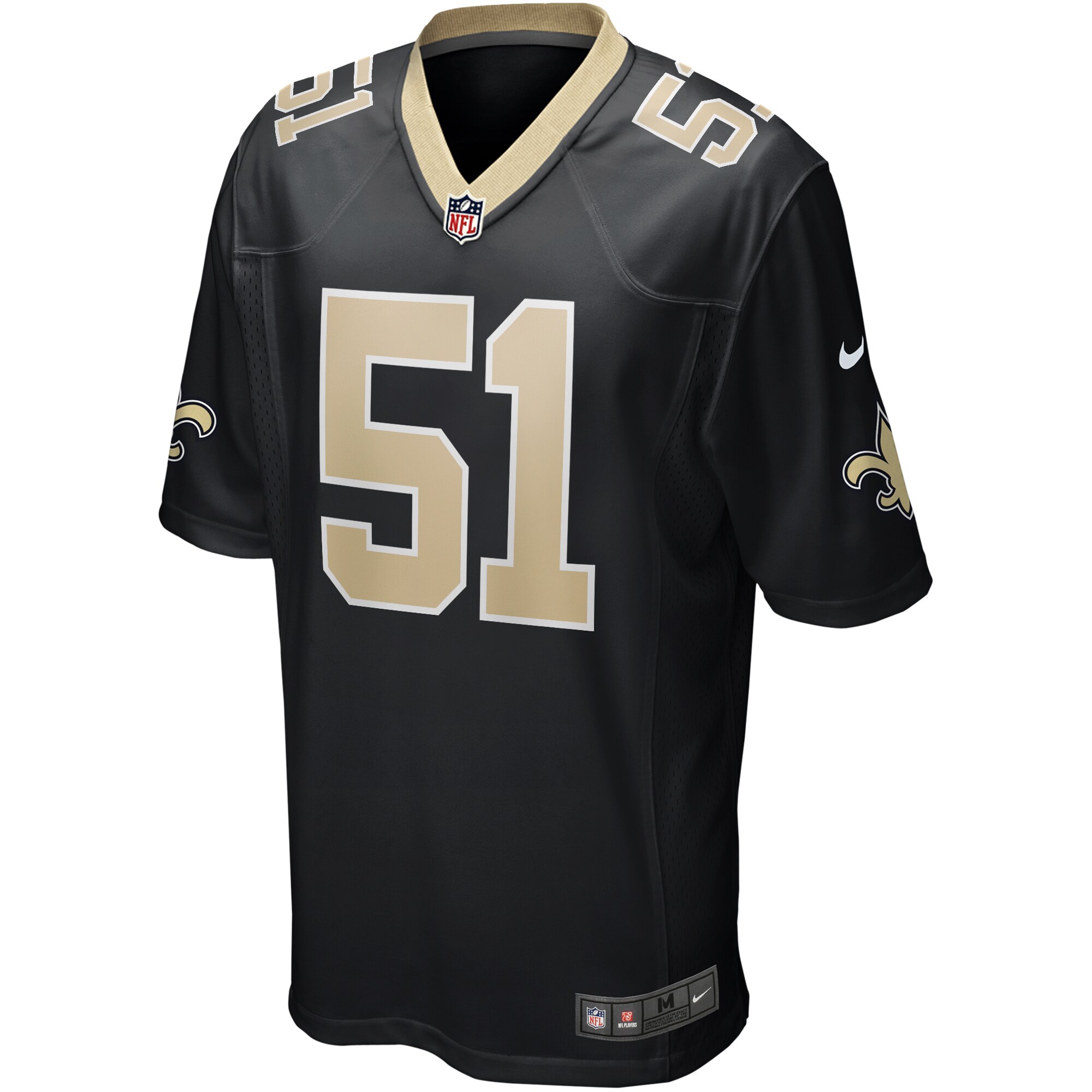 Jonathan Vilma New Orleans SaintsGame Retired Player Jersey - Black