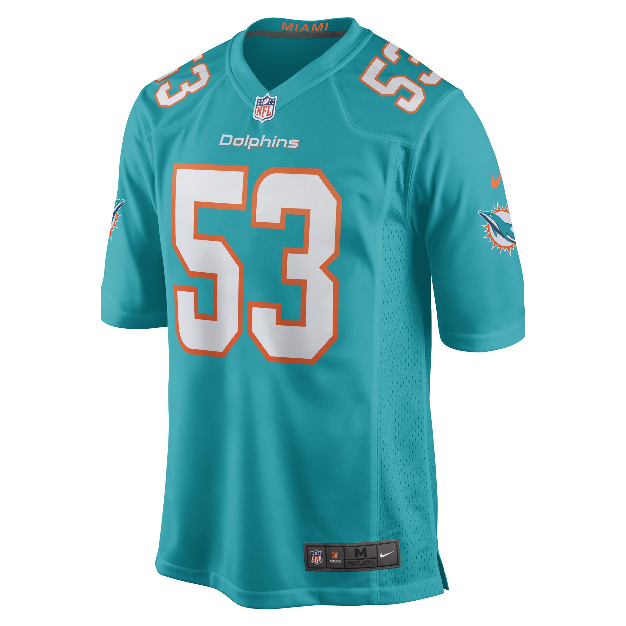 Cameron Goode Miami DolphinsGame Player Jersey - Aqua