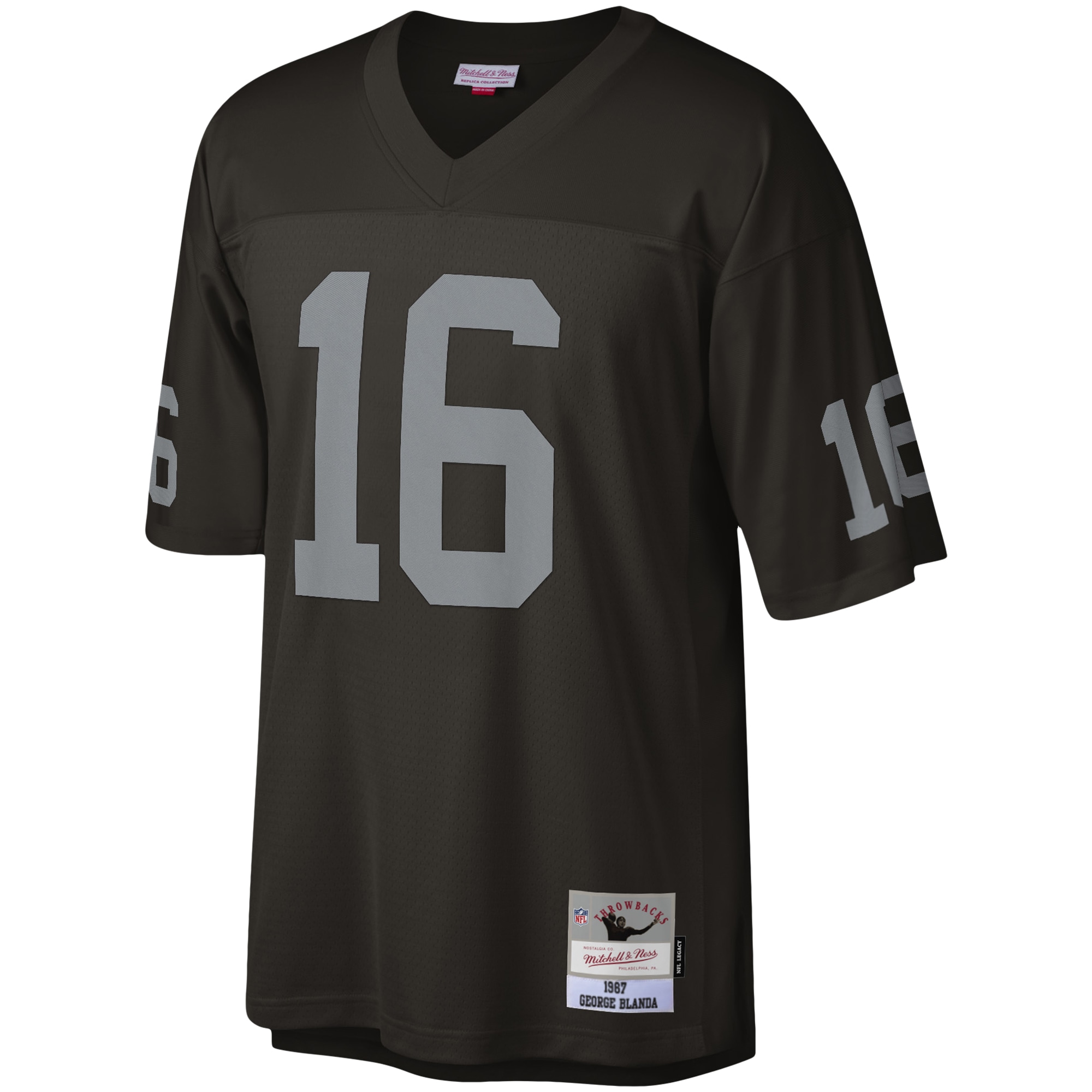 George Blanda Las Vegas Raiders Mitchell & Ness 1967 Legacy Replica Jersey - Black