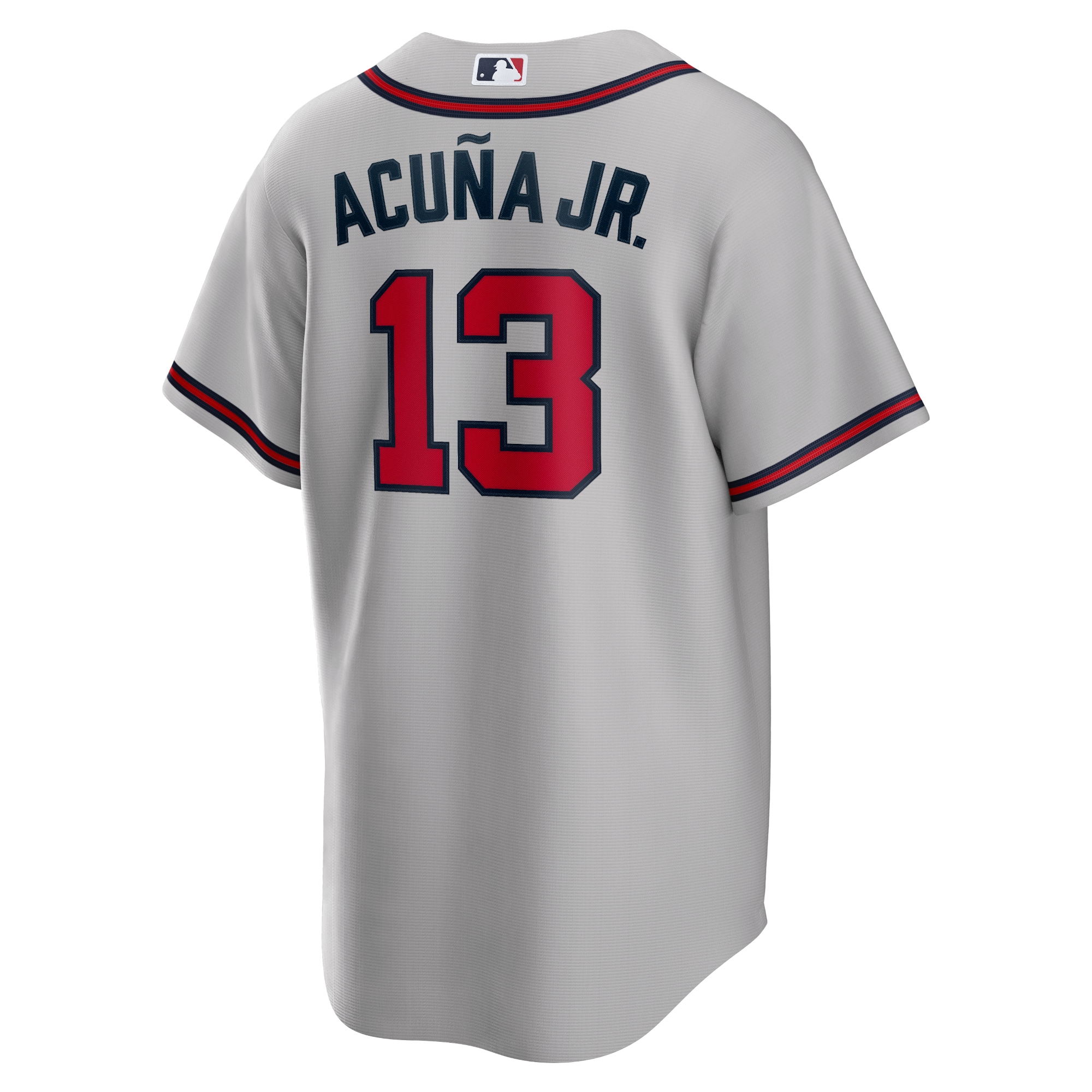 Ronald Acuna Jr. Atlanta BravesRoad Replica Player Name Jersey - Gray