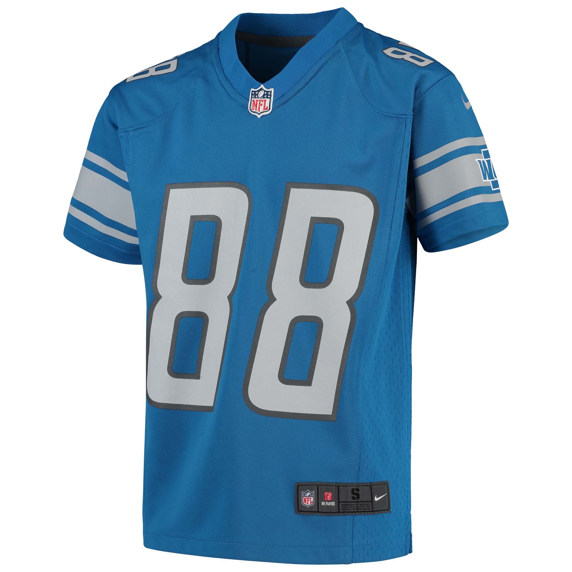 T.J. Hockenson Detroit LionsYouth Game Jersey - Blue