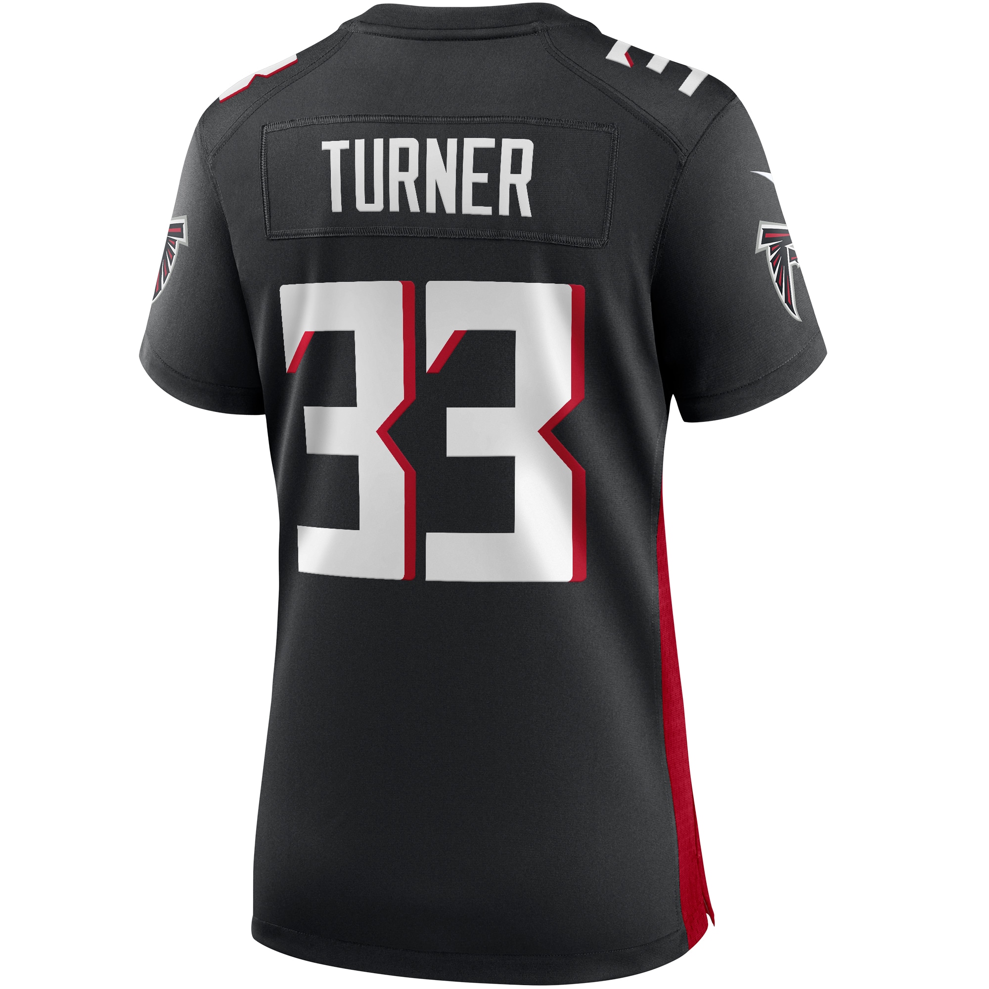 Michael Turner Atlanta Falcons Women's Game Retired Player Jersey - Black