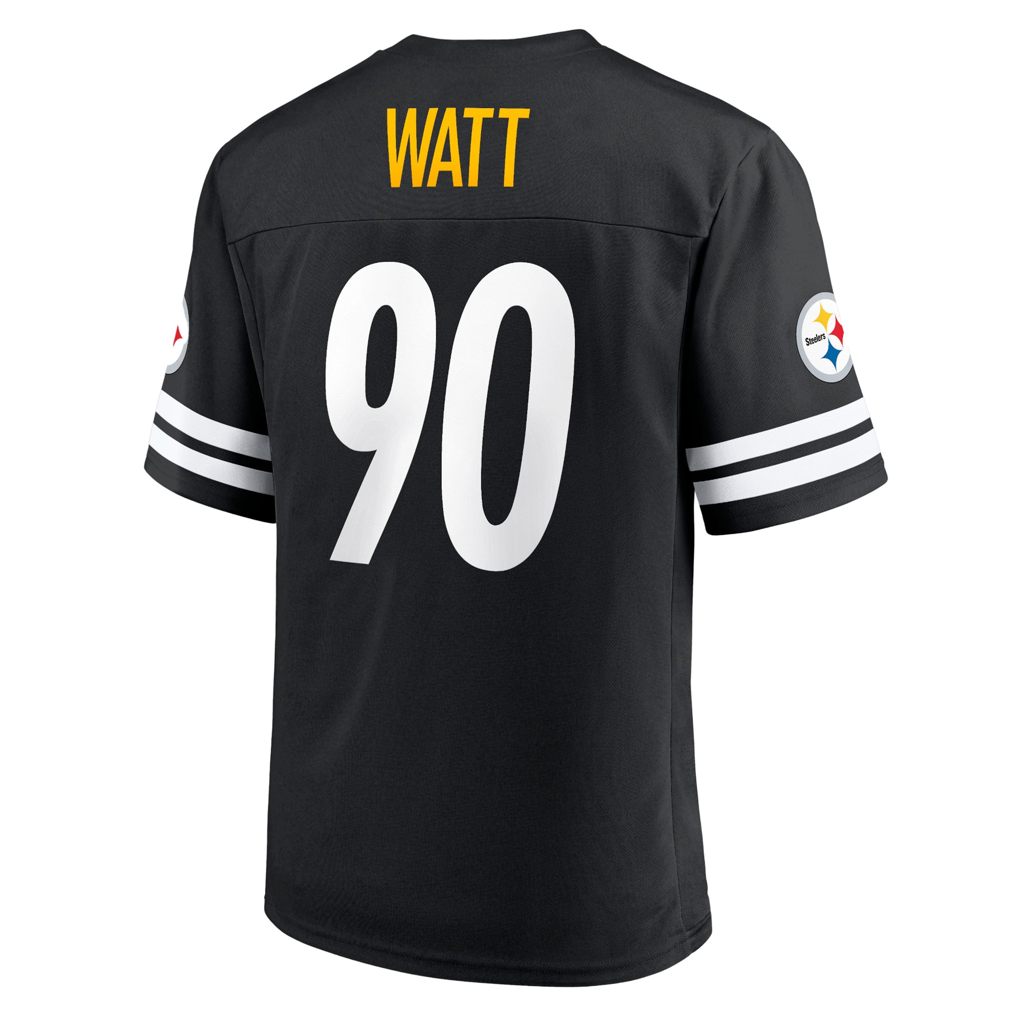 Men's T.J. Watt Black Pittsburgh Steelers Replica Player Jersey