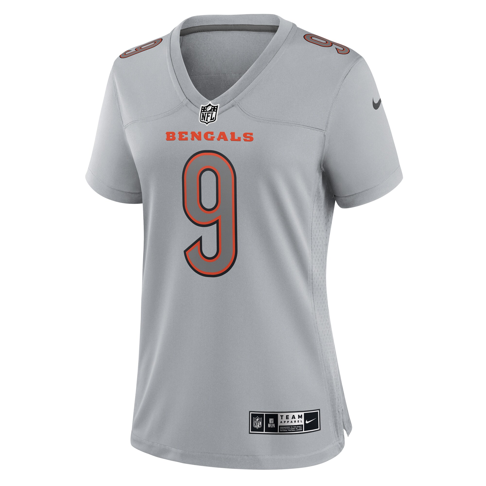 Joe Burrow Cincinnati Bengals Women's Atmosphere Fashion Game Jersey - Gray