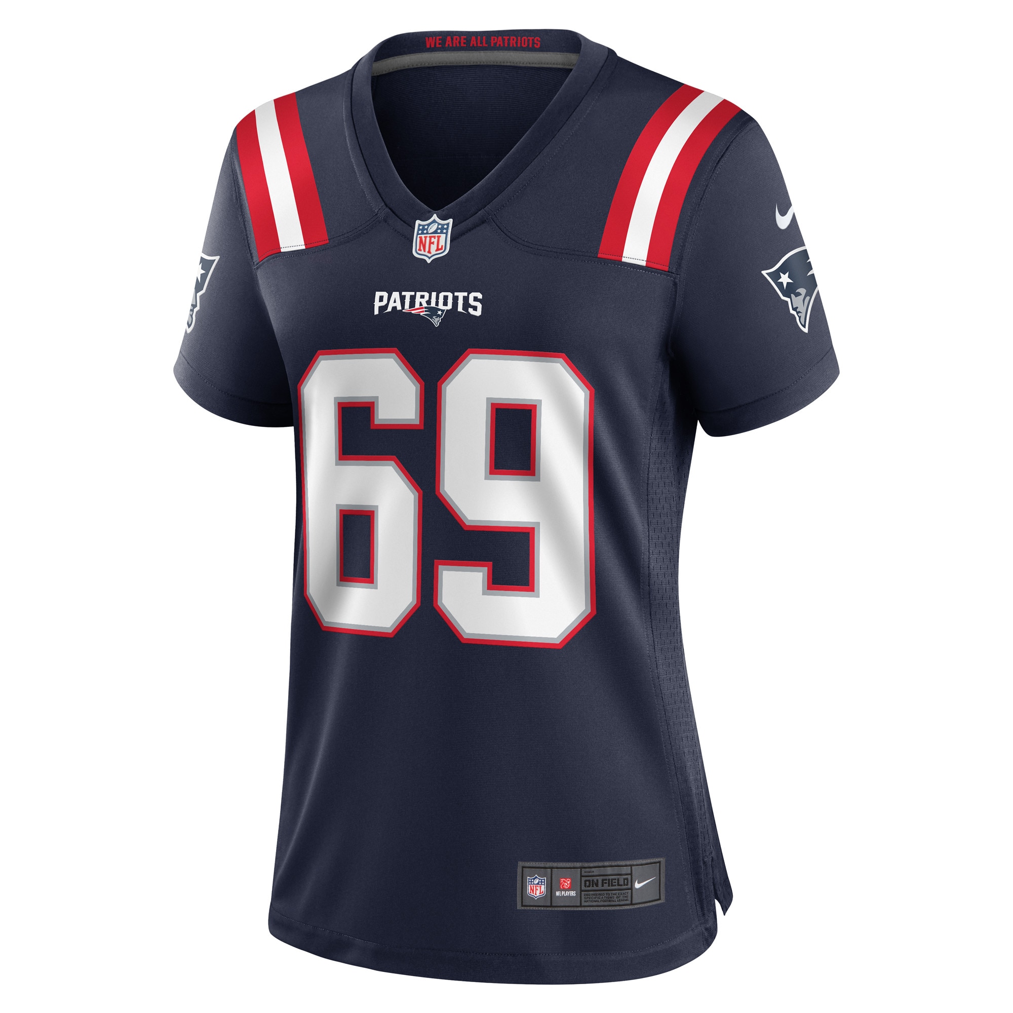 Cole Strange New England Patriots Women's Game Player Jersey - Navy