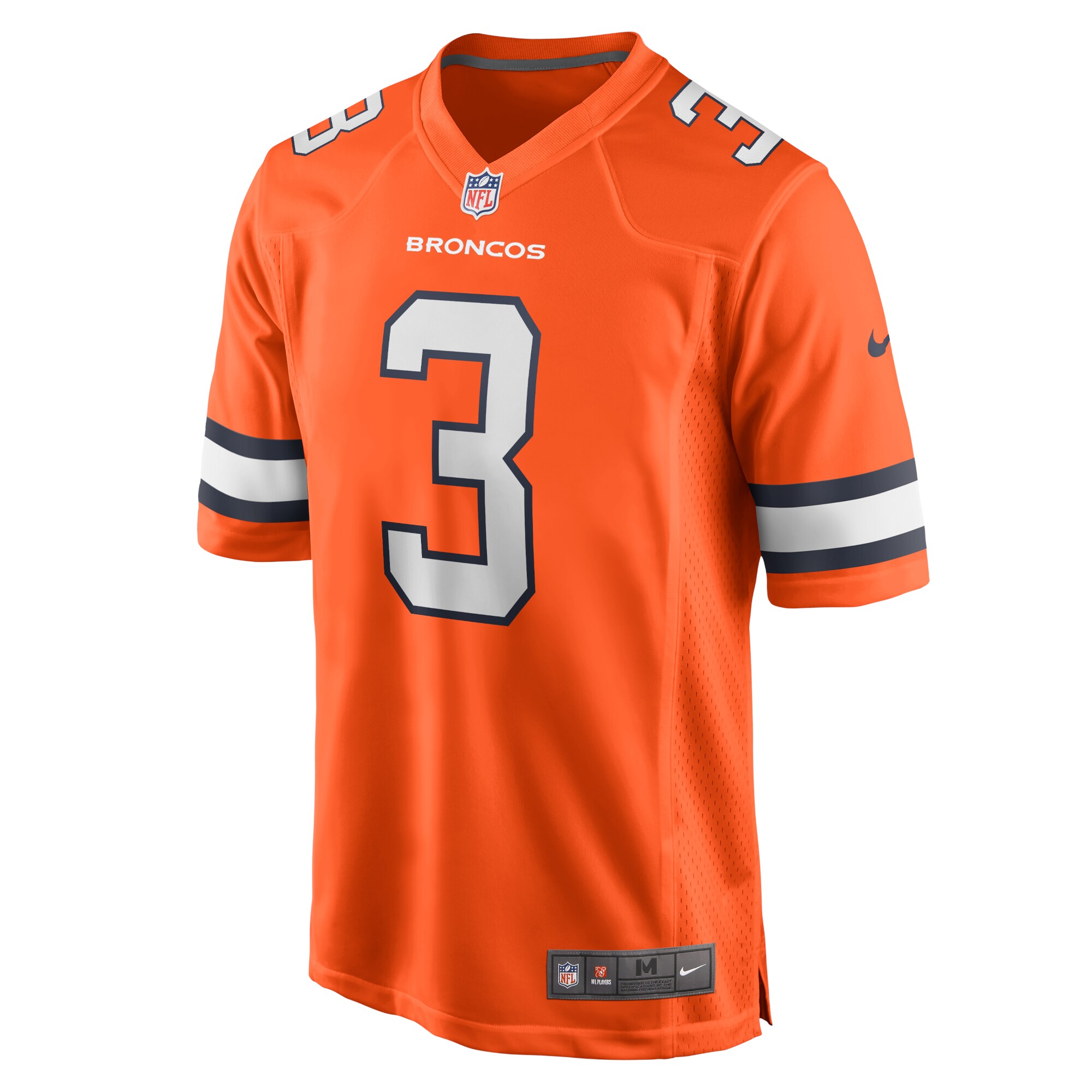 Russell Wilson Denver BroncosAlternate Game Jersey - Orange
