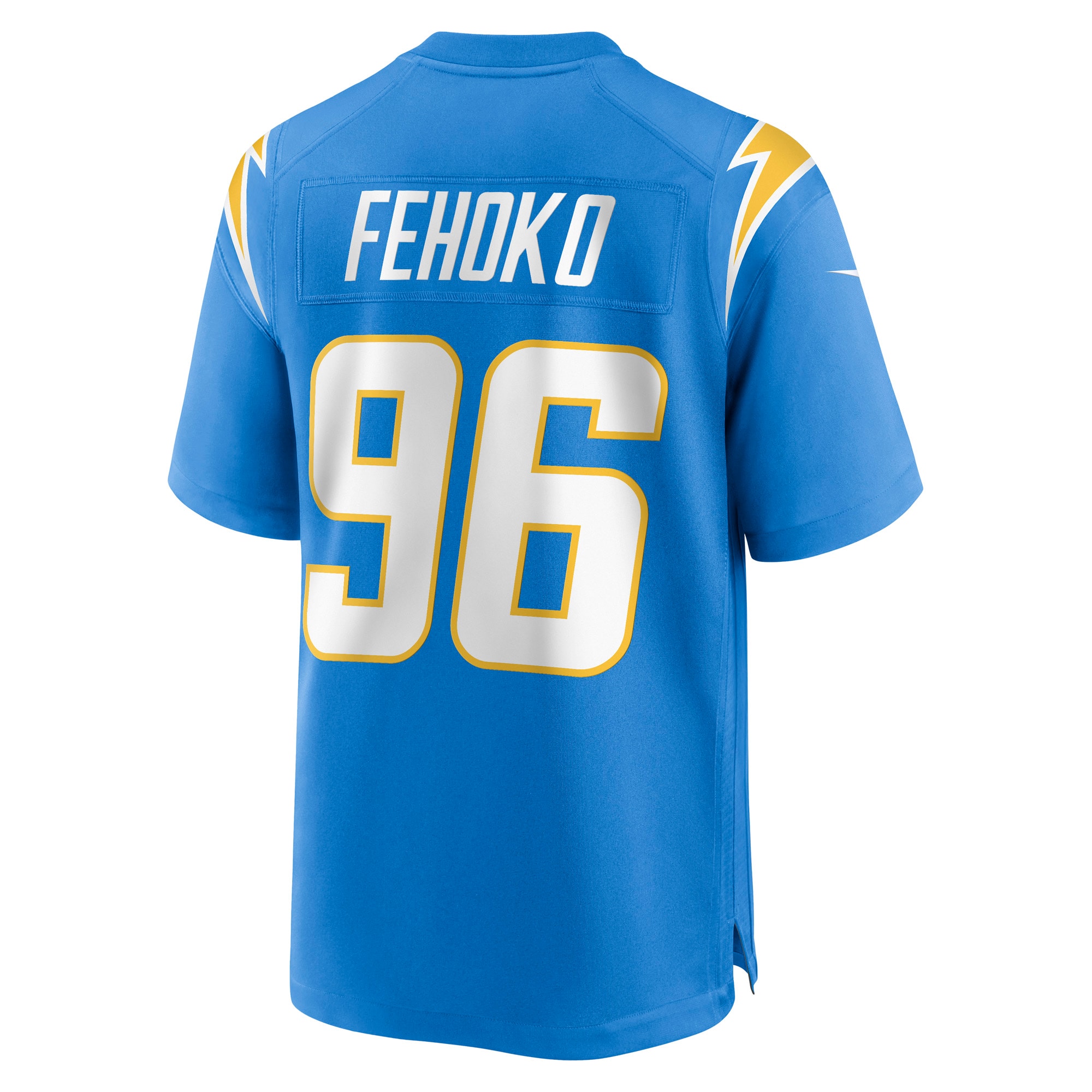 Breiden Fehoko Los Angeles ChargersGame Player Jersey - Powder Blue