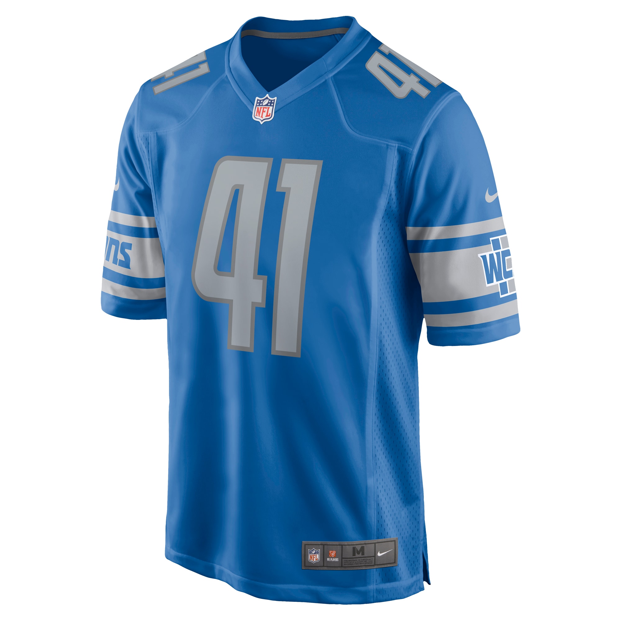 James Houston Detroit LionsGame Jersey - Blue